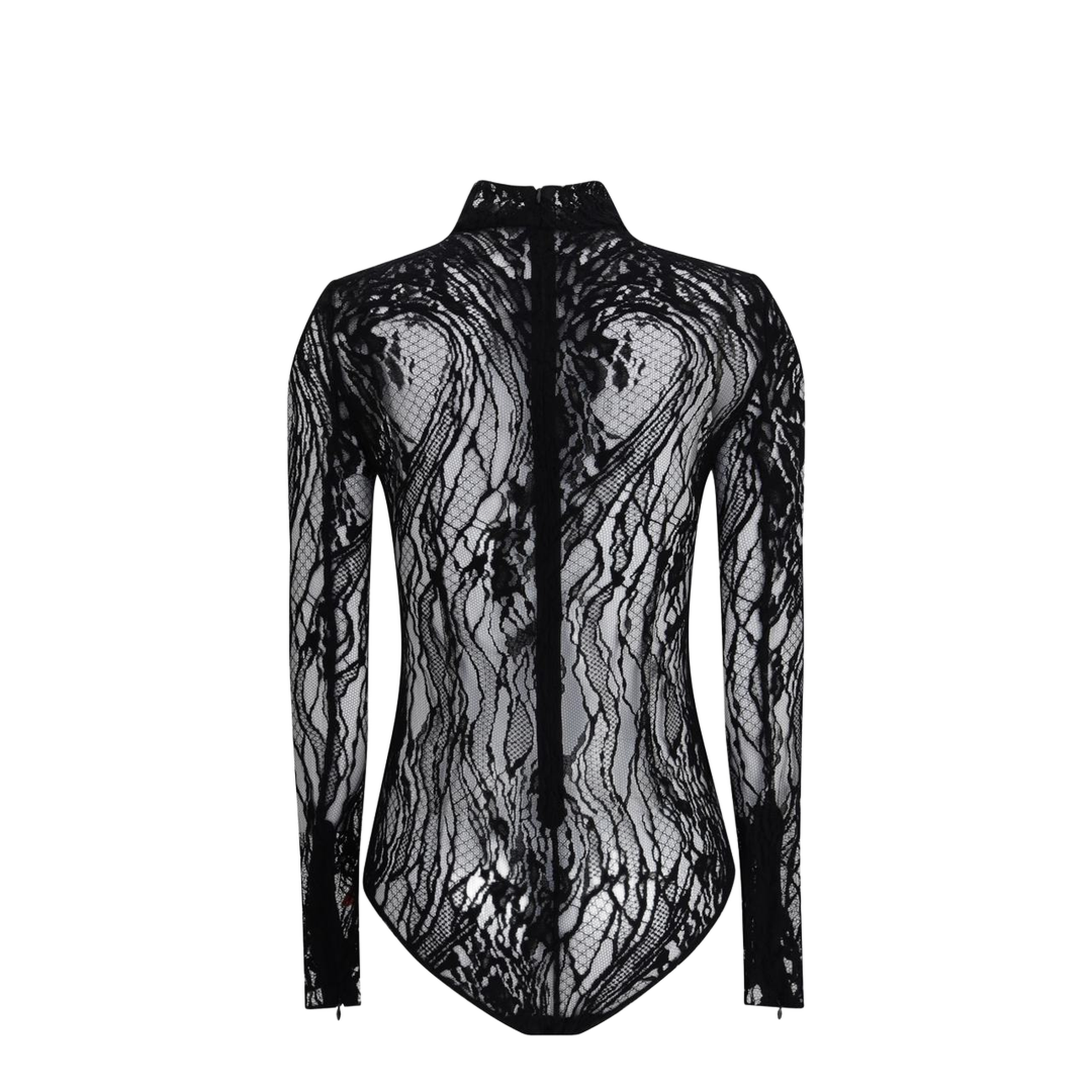 Long-Sleeved Lace Body Black