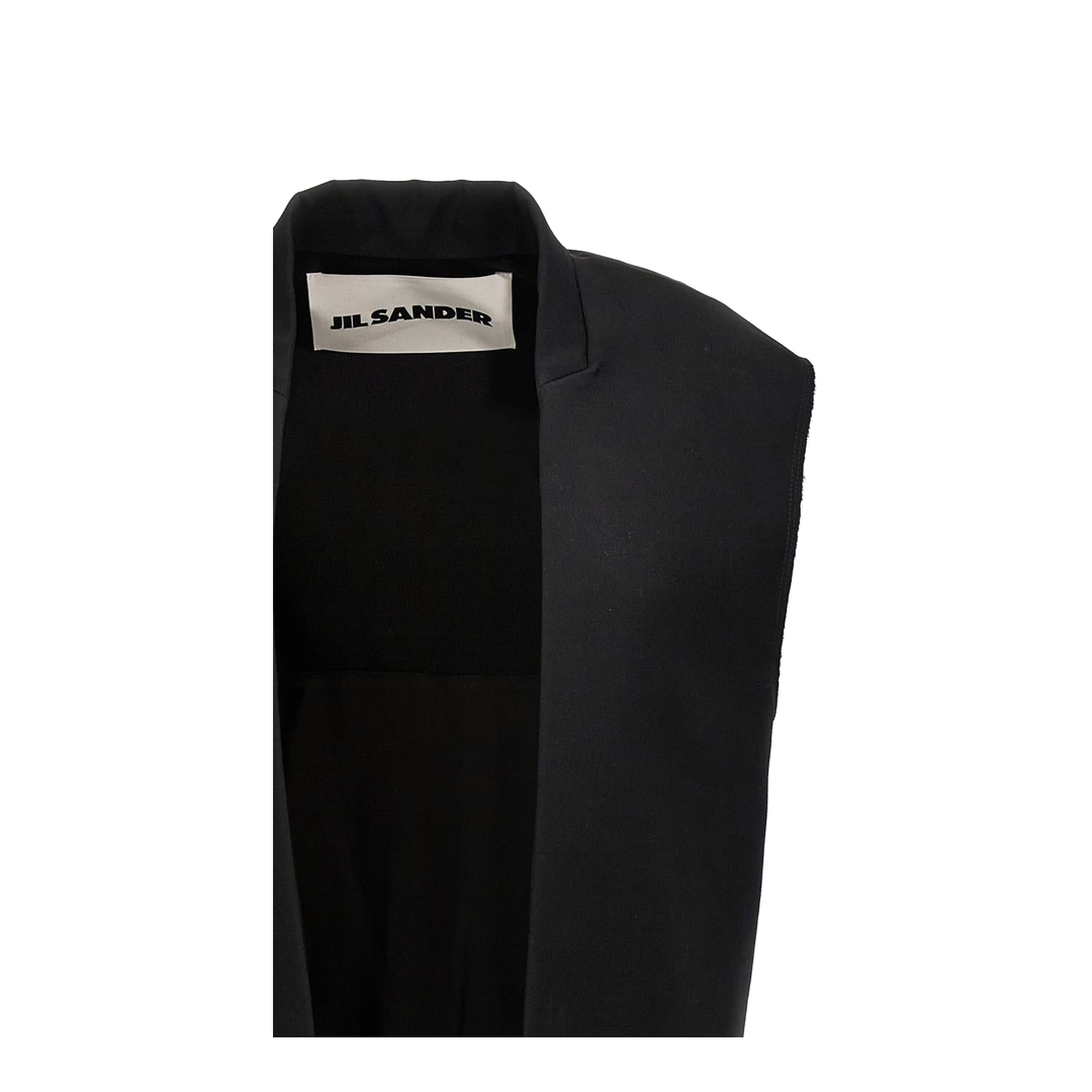 Two-material long vest