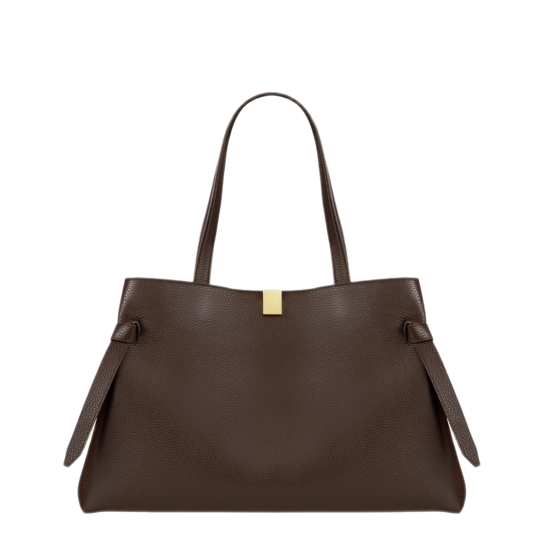 MAYFEYR - Yuzefi - Tote Bag Gyoza In Leather - GYOZATOTEPEBBLEGRAINLEATHERESPRESSO
