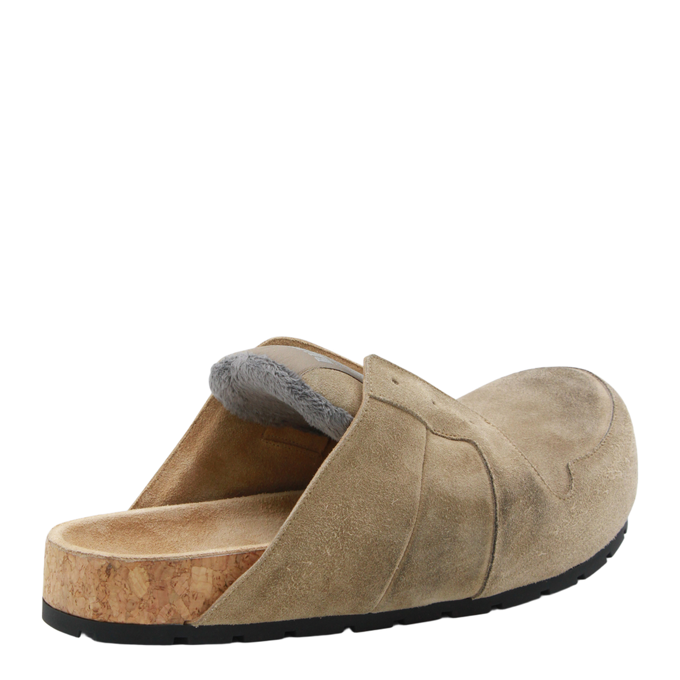 Dumbo Sabot in Distressed Suede Calfskin