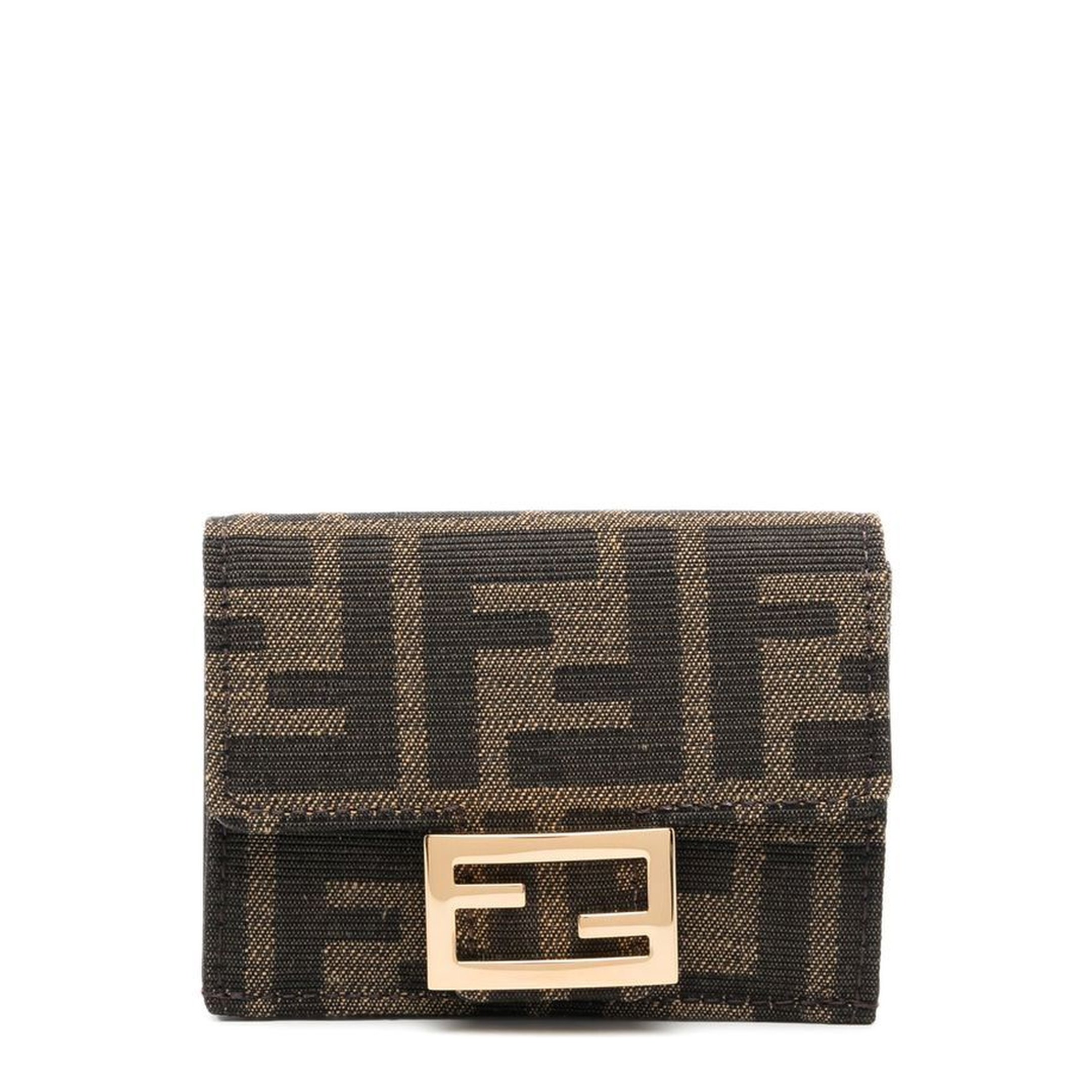 Baguette FF Jacquard Wallet - Brown