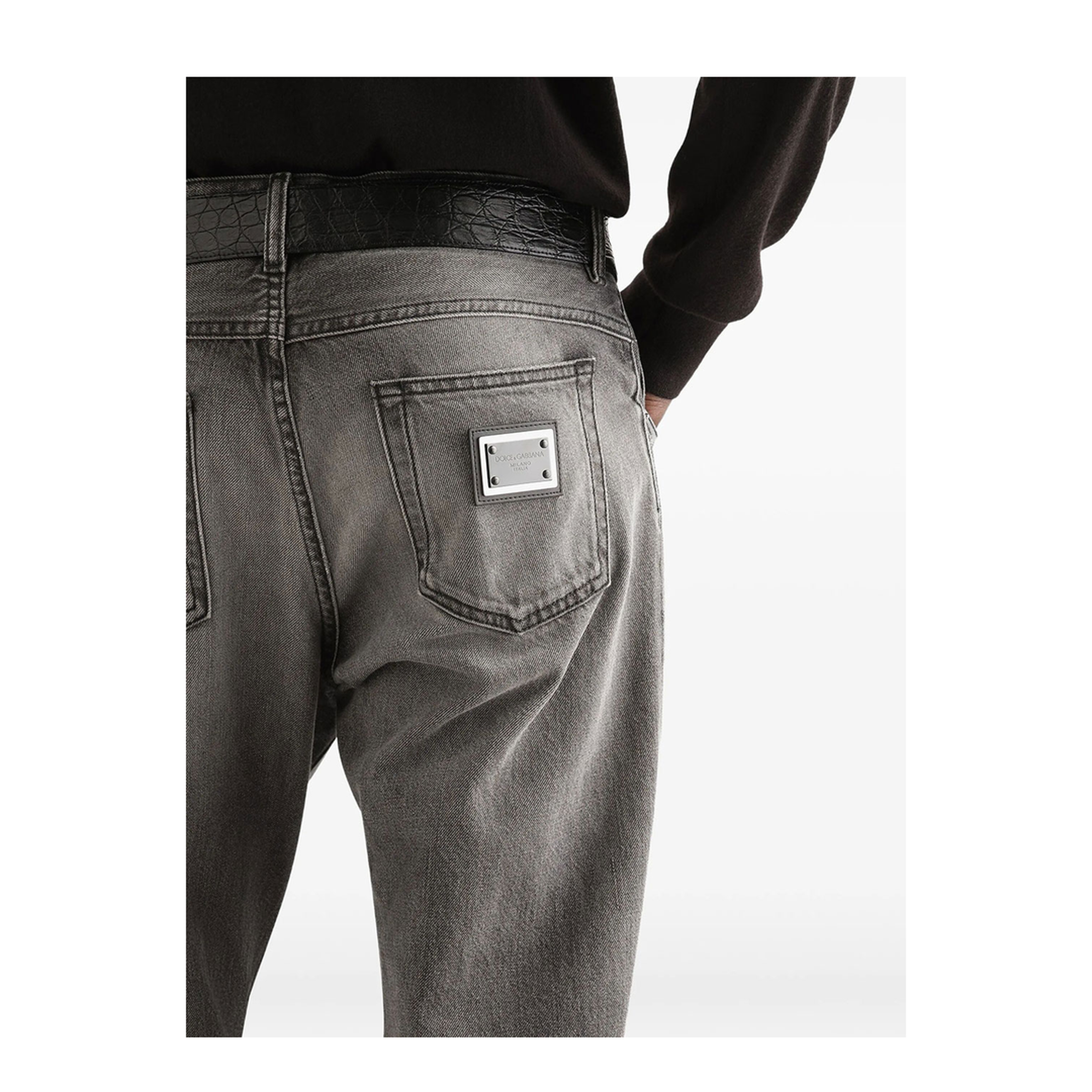 MAYFEYR - Dolce & Gabbana - Regular Fit Denim Trousers - GYJCCDG8PI7