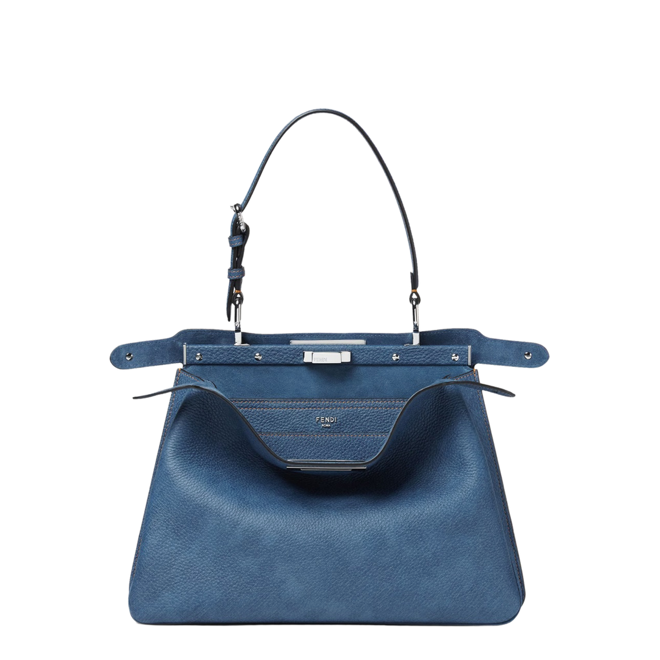 Peekaboo Soft Medium Cuoio Romano Leather Blue