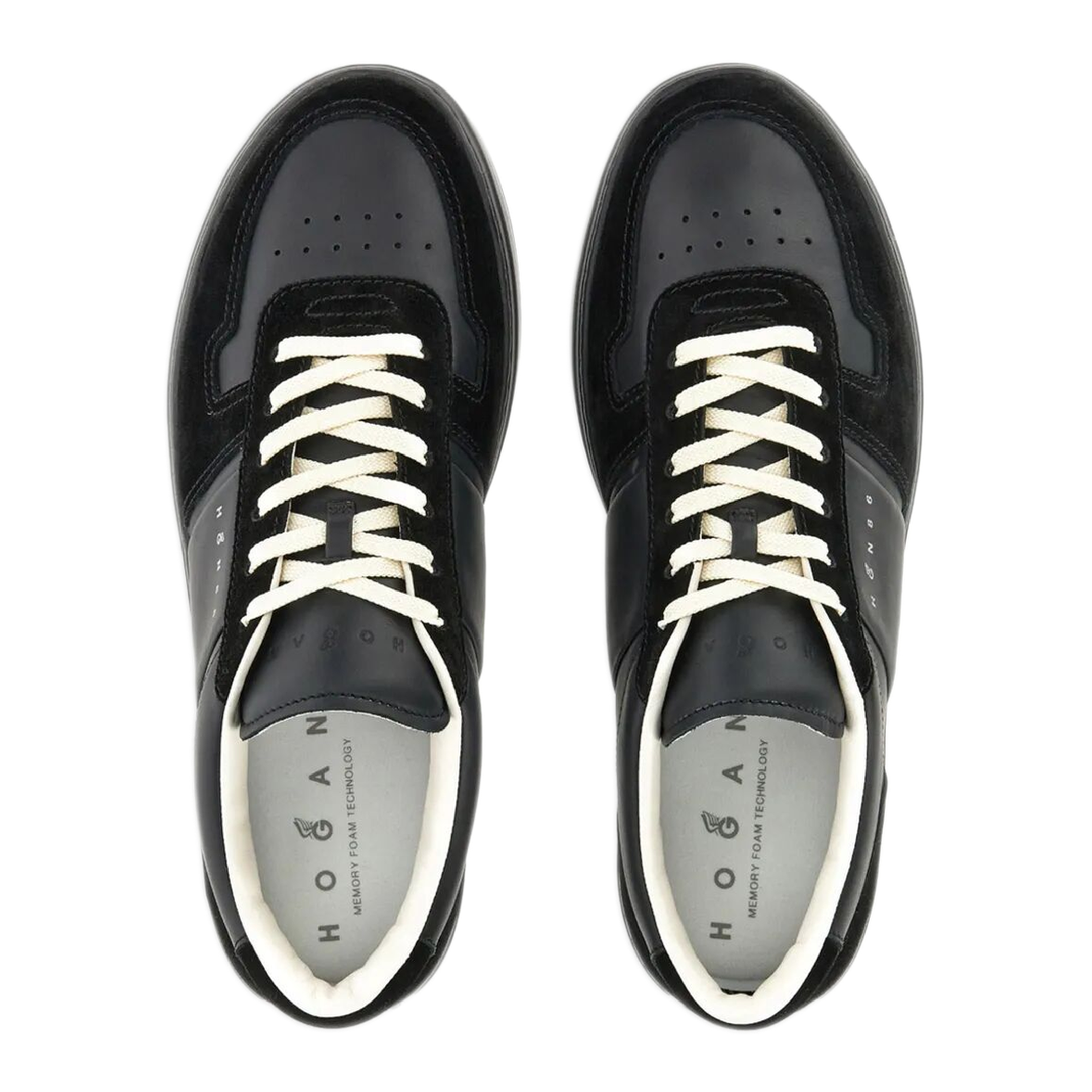 MAYFEYR - Hogan - H-Tv Smooth And Suede Leather Sneakers - HXM6680FL30ODZ