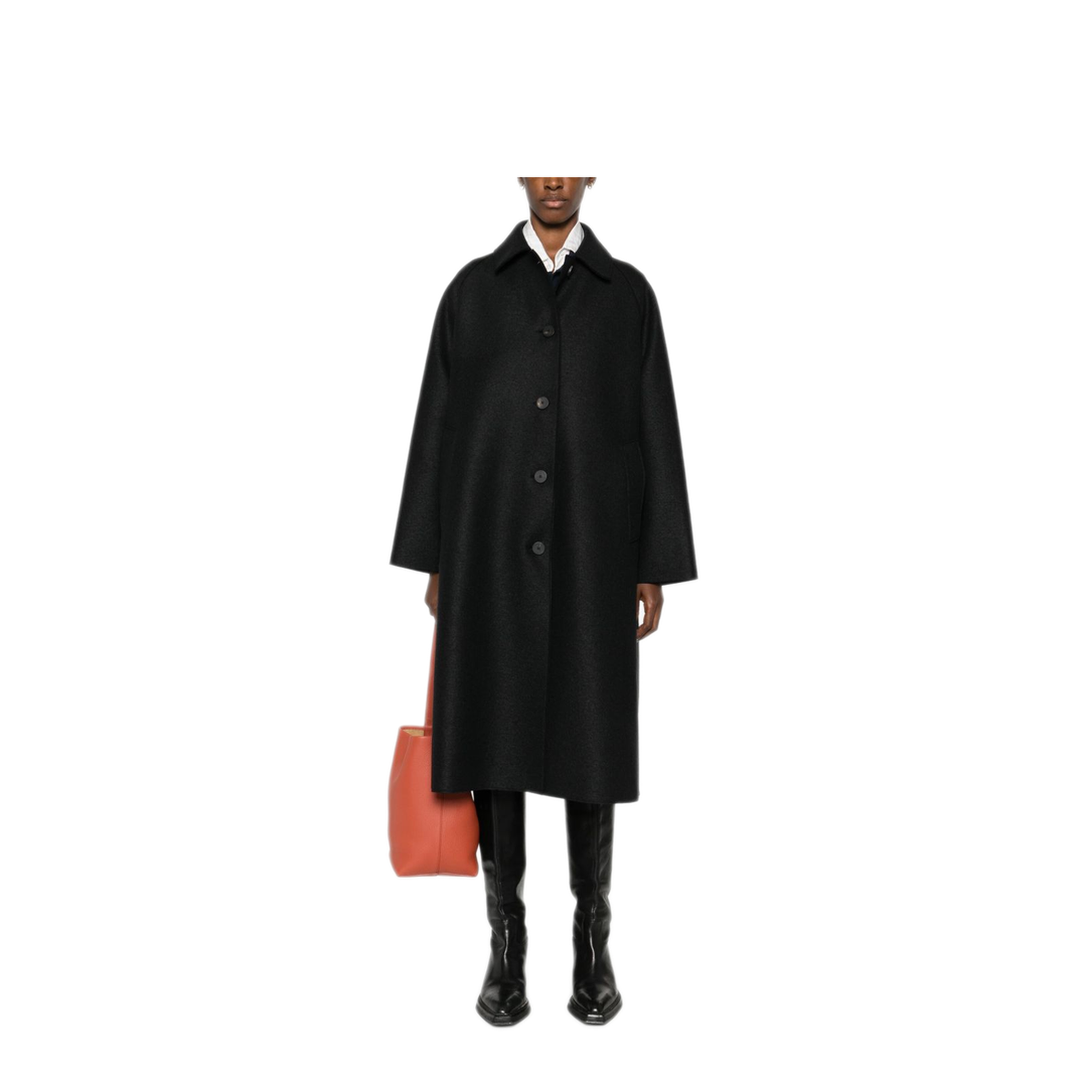 MAYFEYR - Harris Wharf London - Coats Black - AA1424MLK199