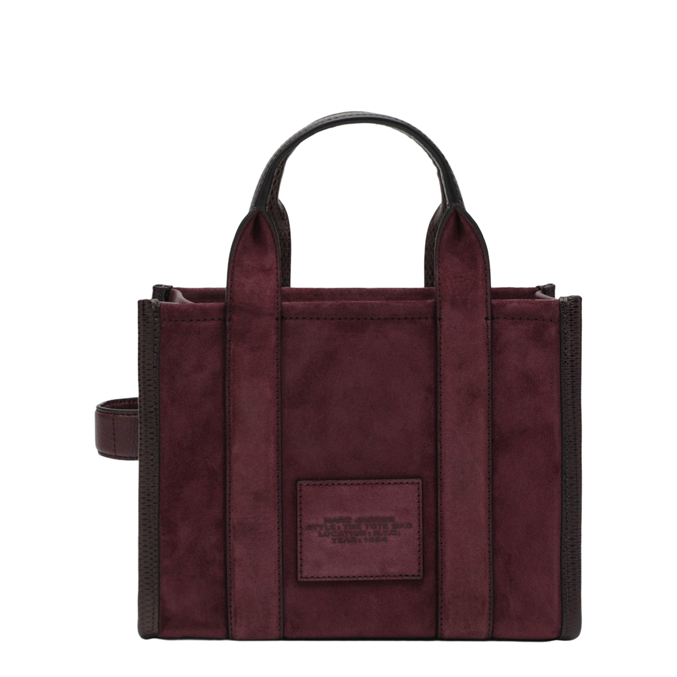 Small Plum Suede Tote Bag