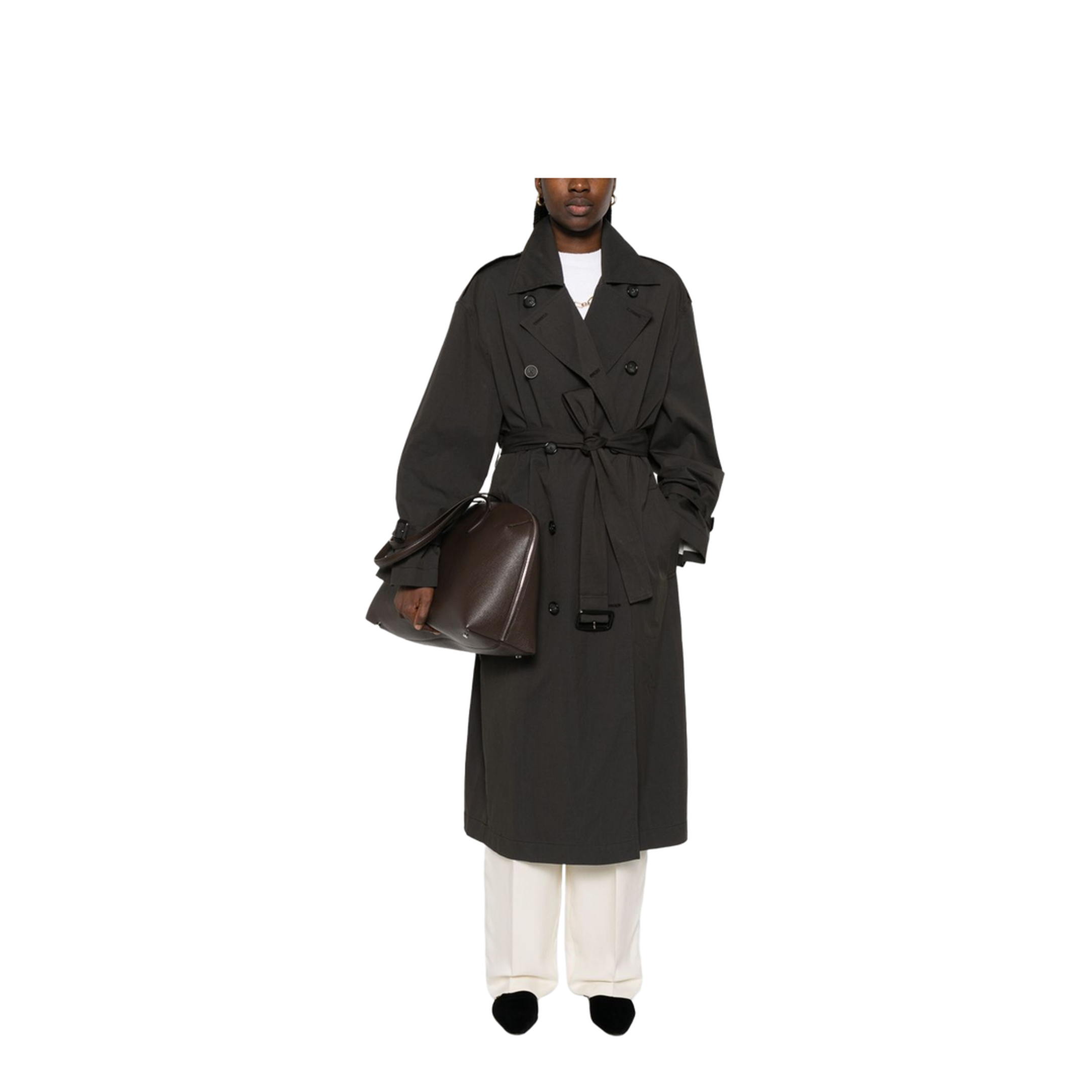 Cotton Blend Trench Coat