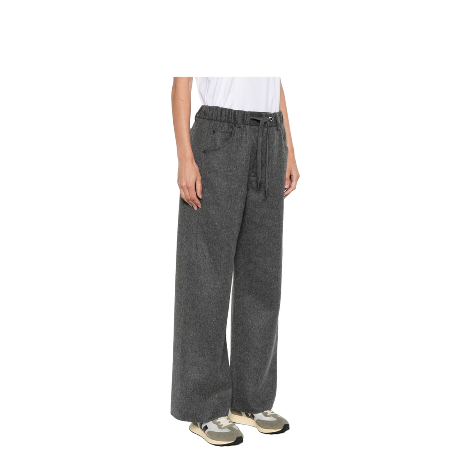 Wool Drawstring Trousers