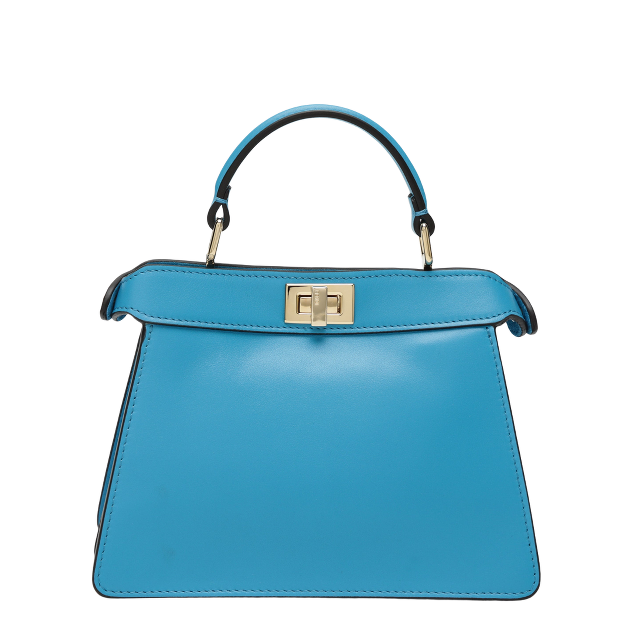 Peekaboo ISeeU Petite Bag in Light Aquamarina Leather