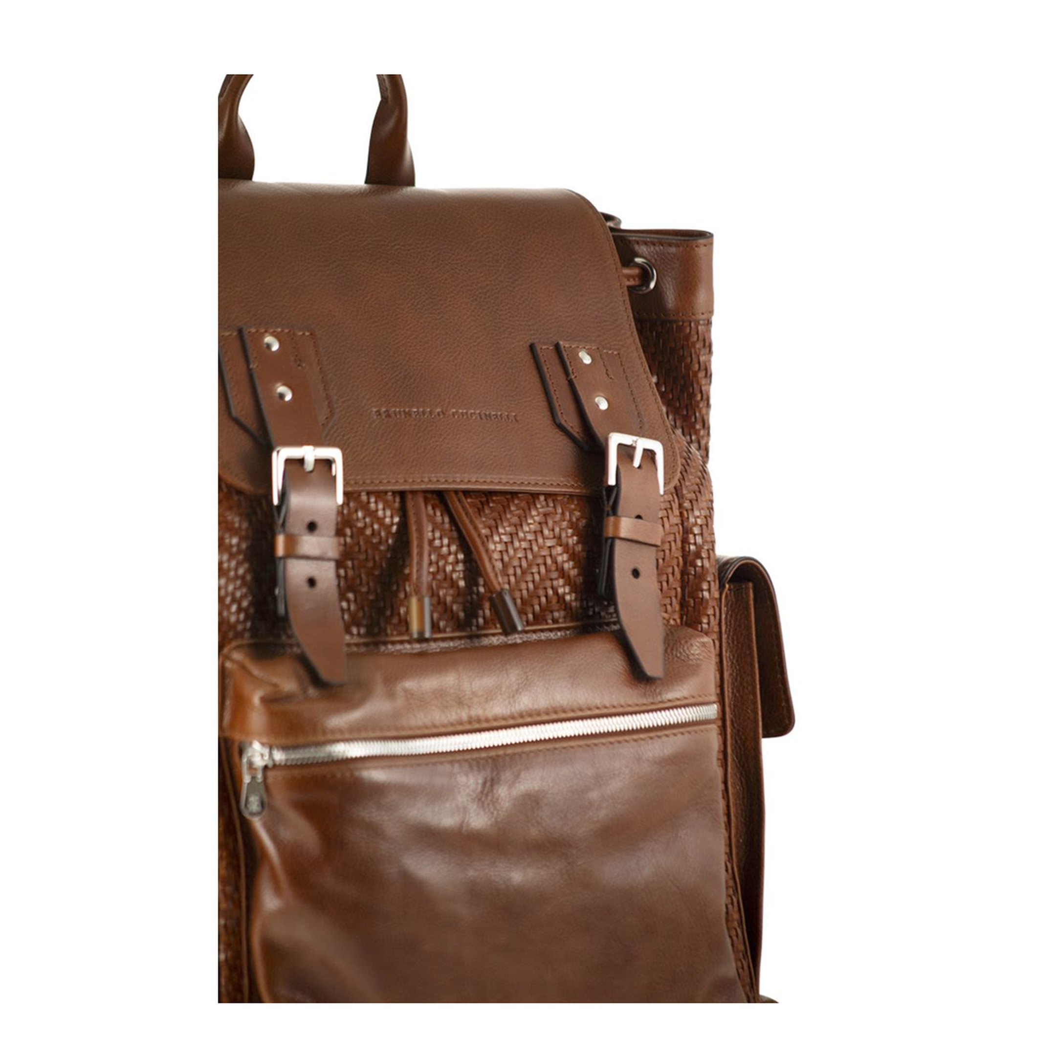 City Backpack Woven Leather