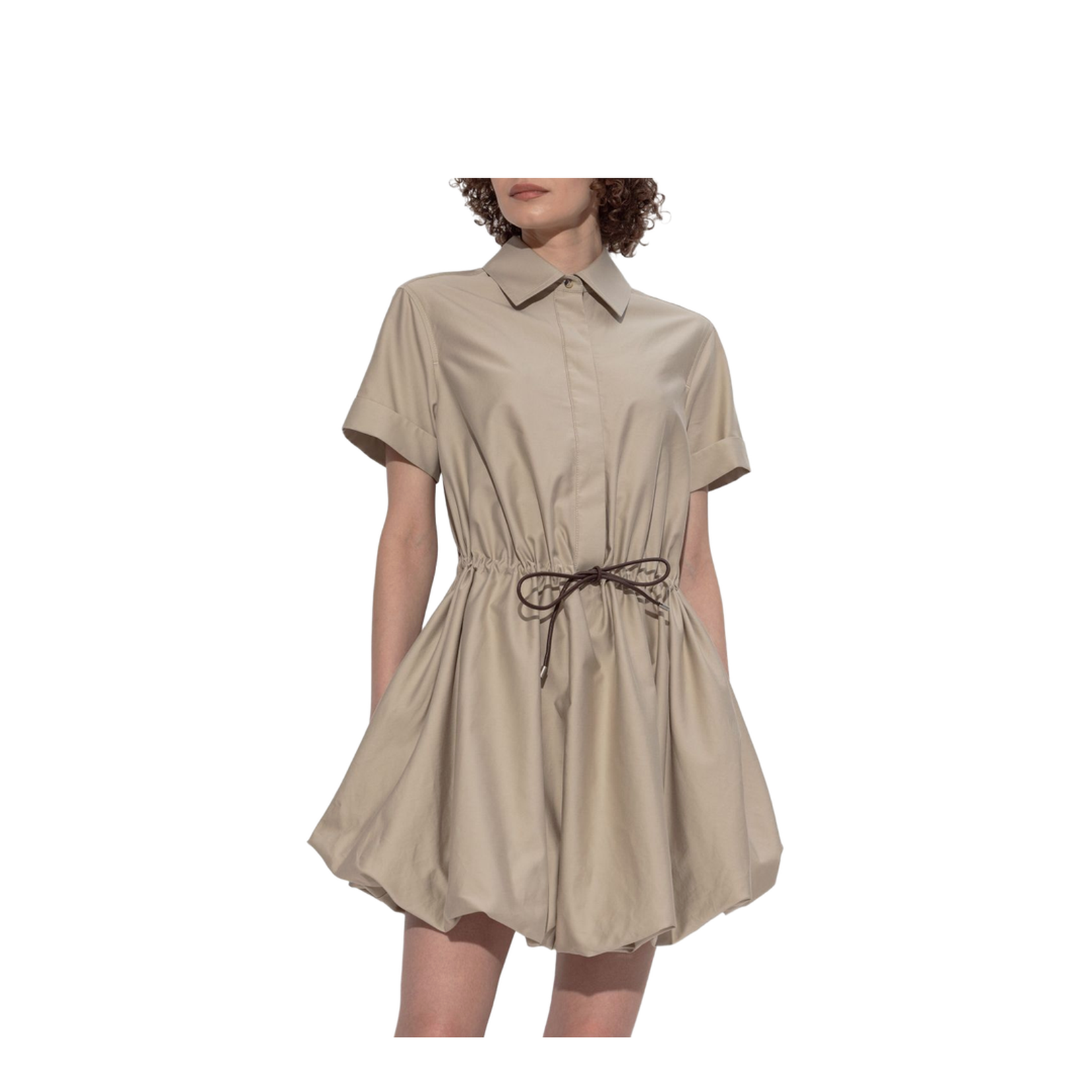 Cotton Blend Short Dress