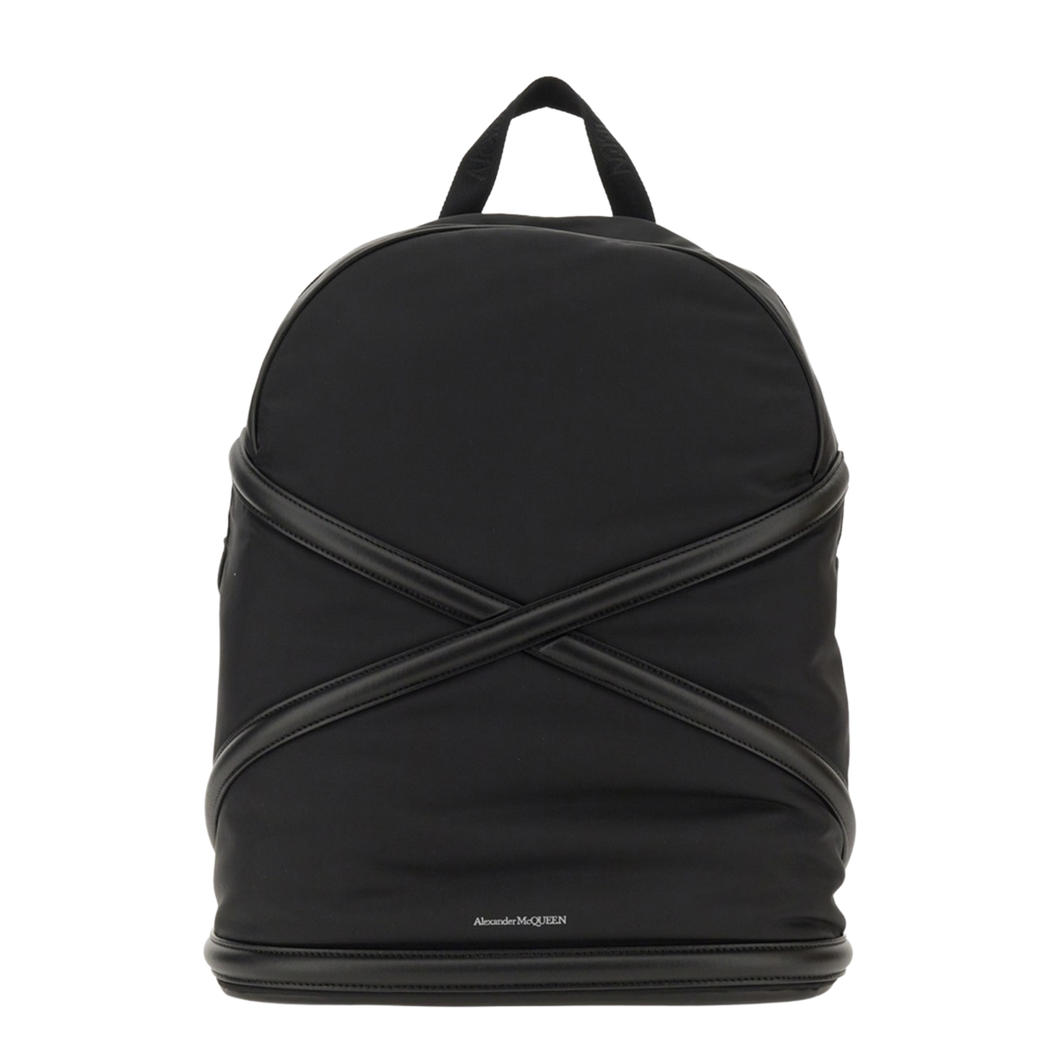 Black Nylon Harness Backpack
