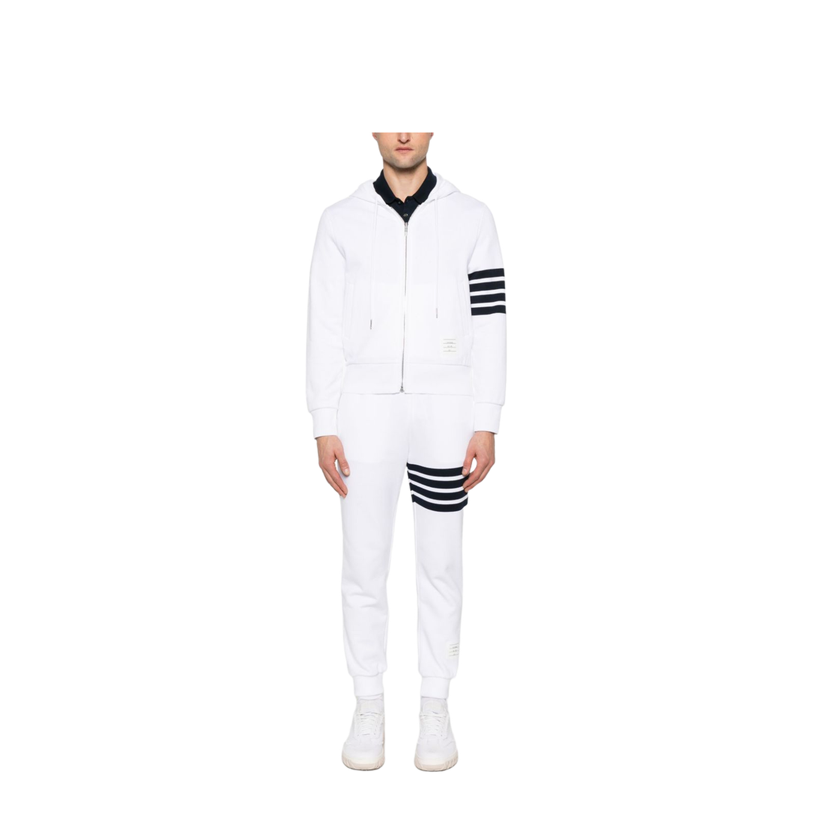 Classic Loopback 4-Bar Zip Up Hoodie