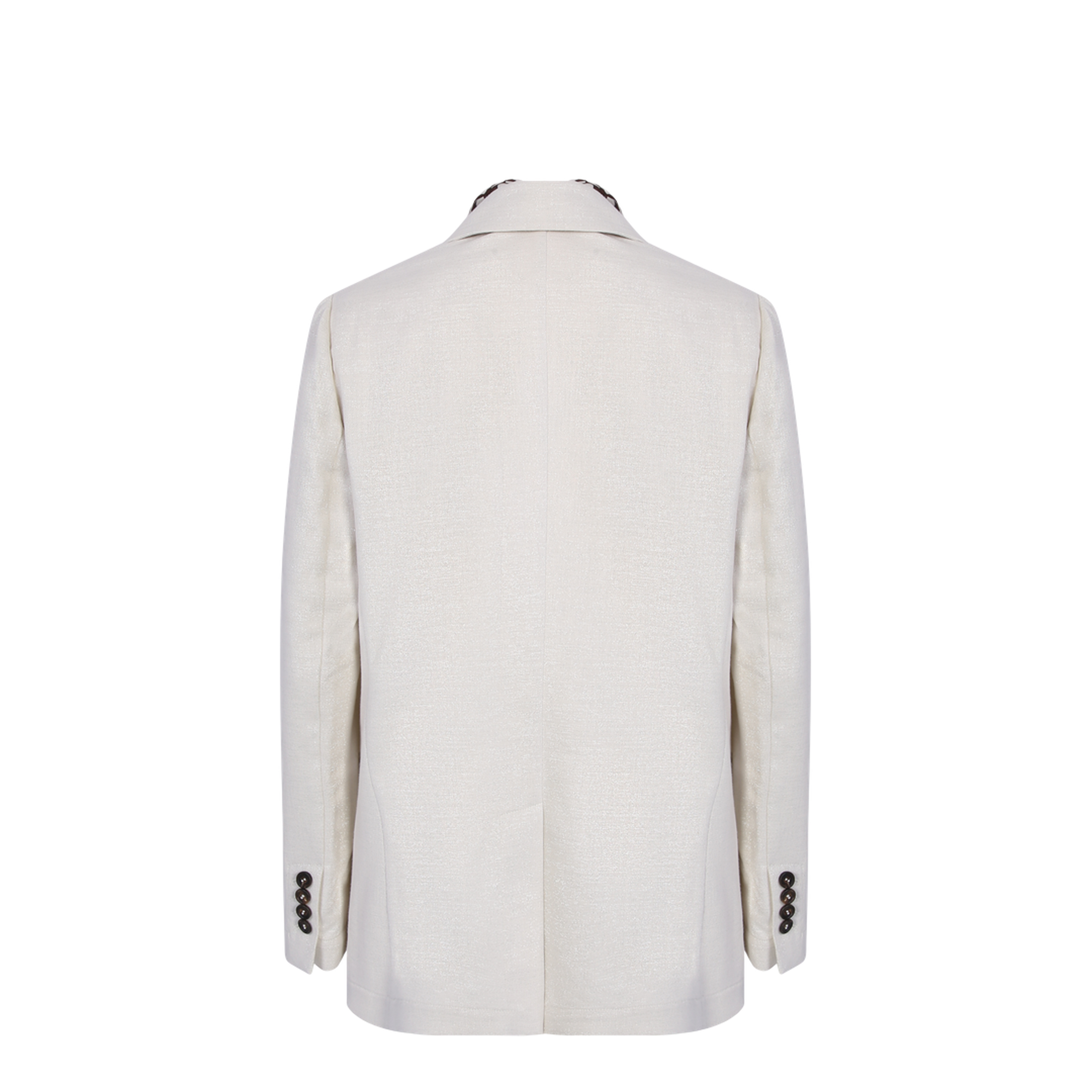 Double-Breasted Blazer White