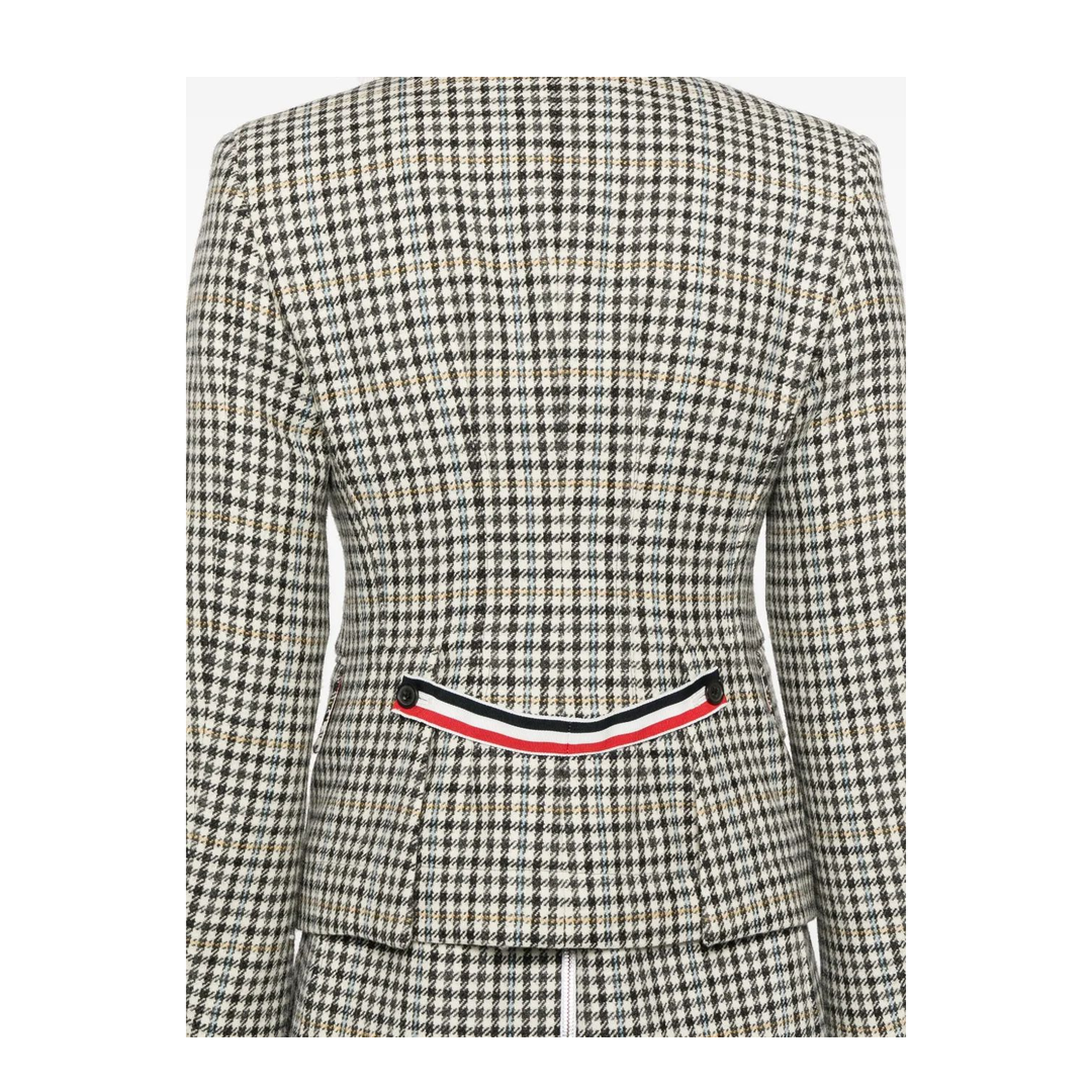 MAYFEYR - Thom Browne - High Break Exposed Catch Vent Sportcoat In Gunclub Check Hunting Tweed - FBC946AF0928980