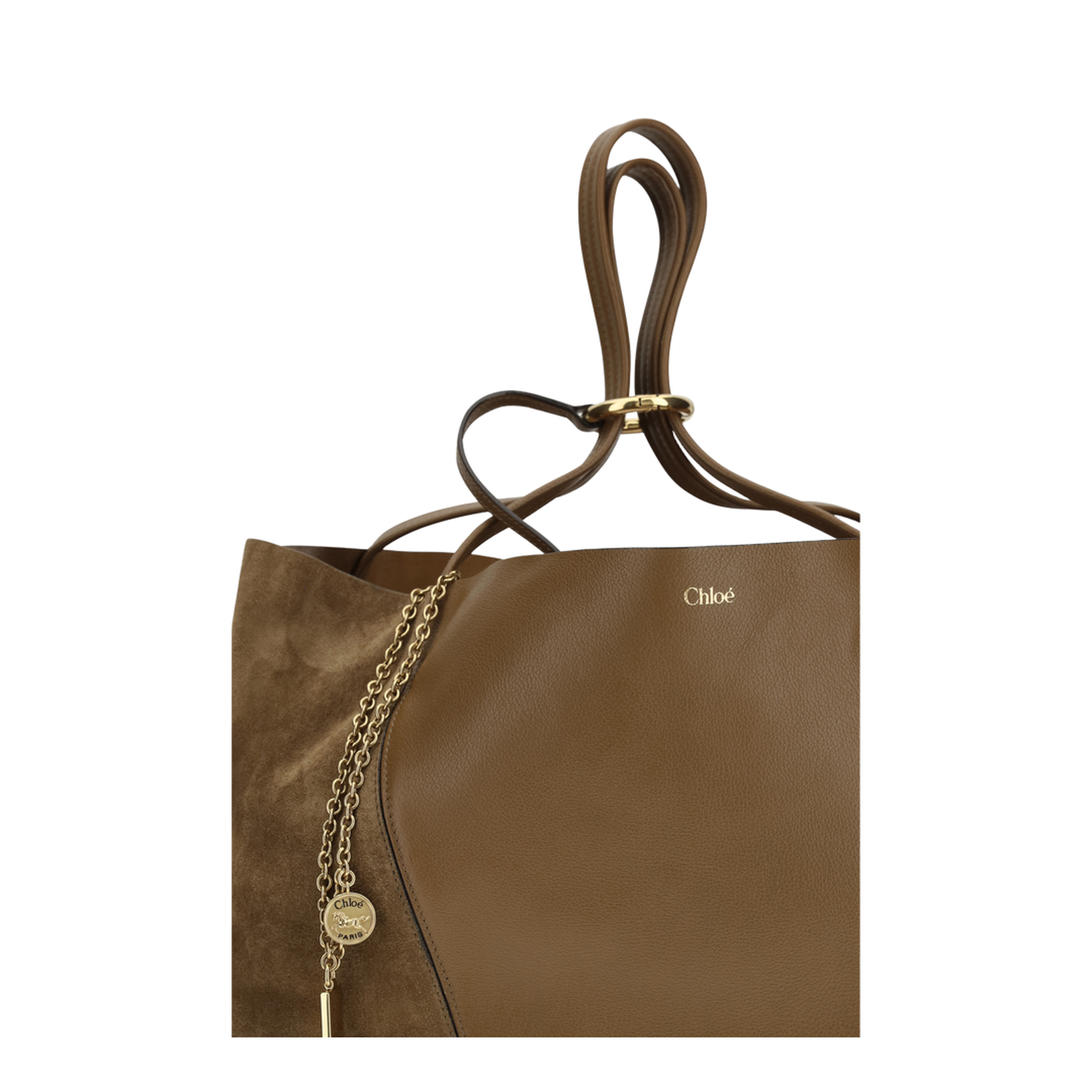 MAYFEYR - Chloè - Spin Tote Bag In Grenadine Leather And Suede - CH26SS810Q76