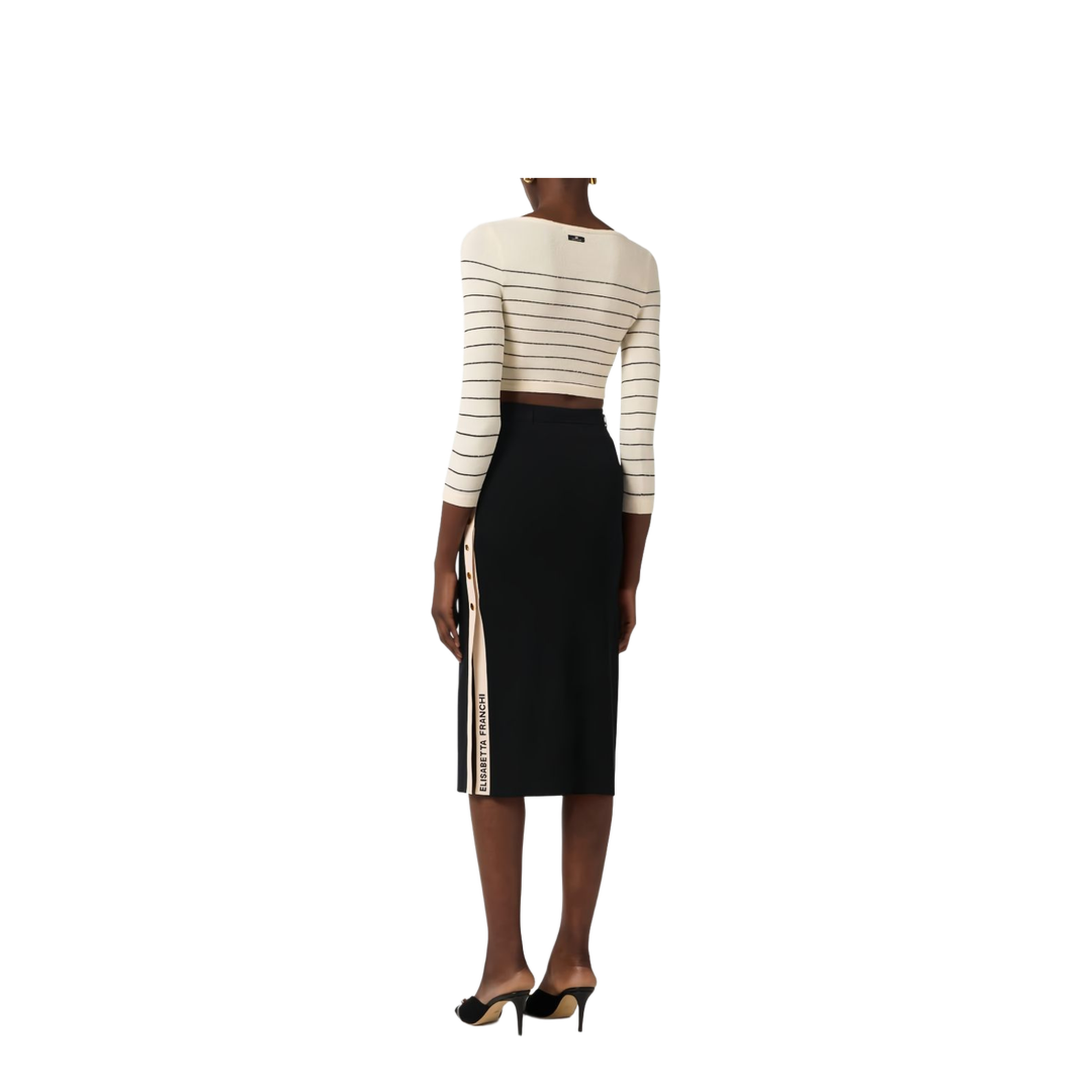 MAYFEYR - Elisabetta Franchi - Skirts Black - GK27S61E2685