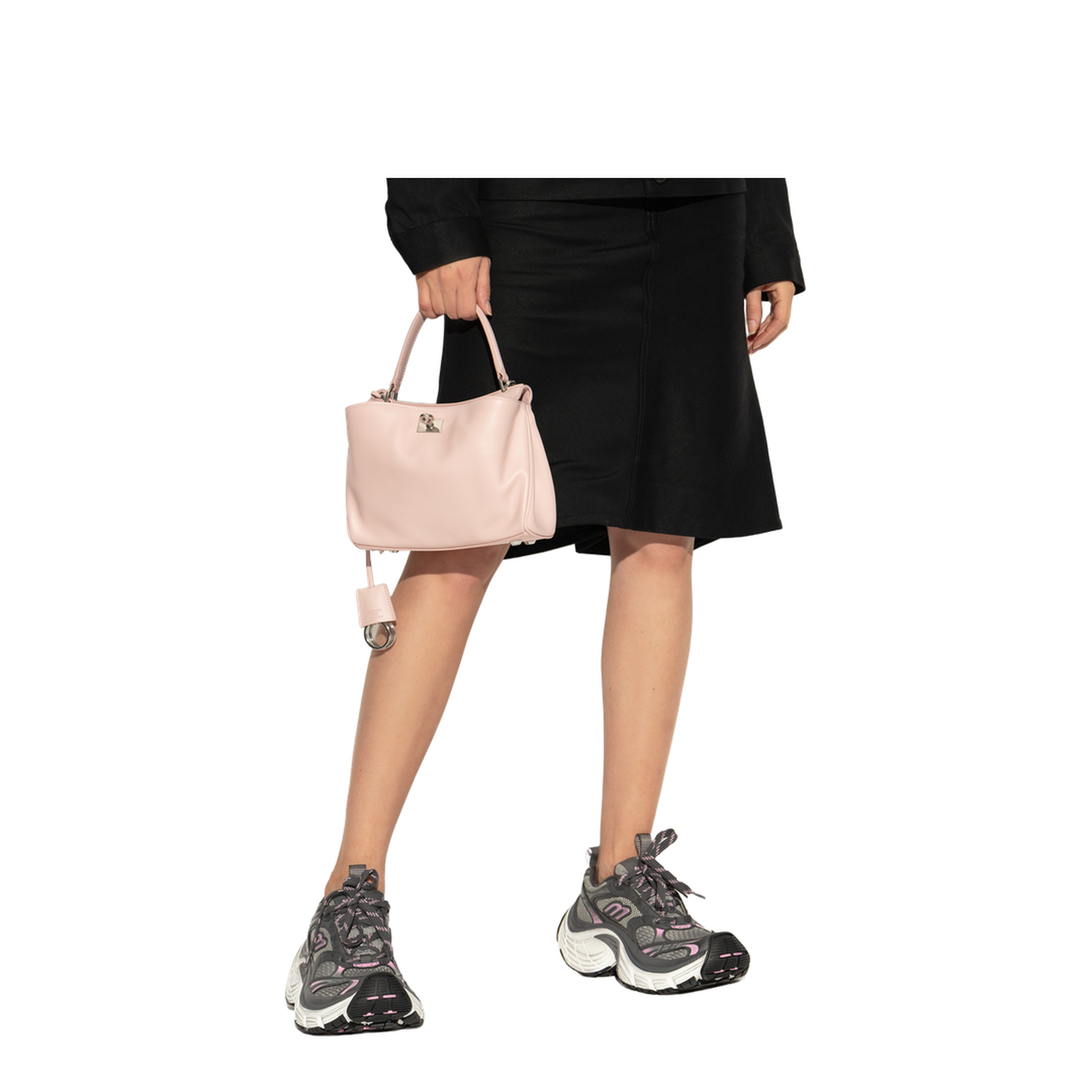 Rodeo Handbag Mini in Suede Pink