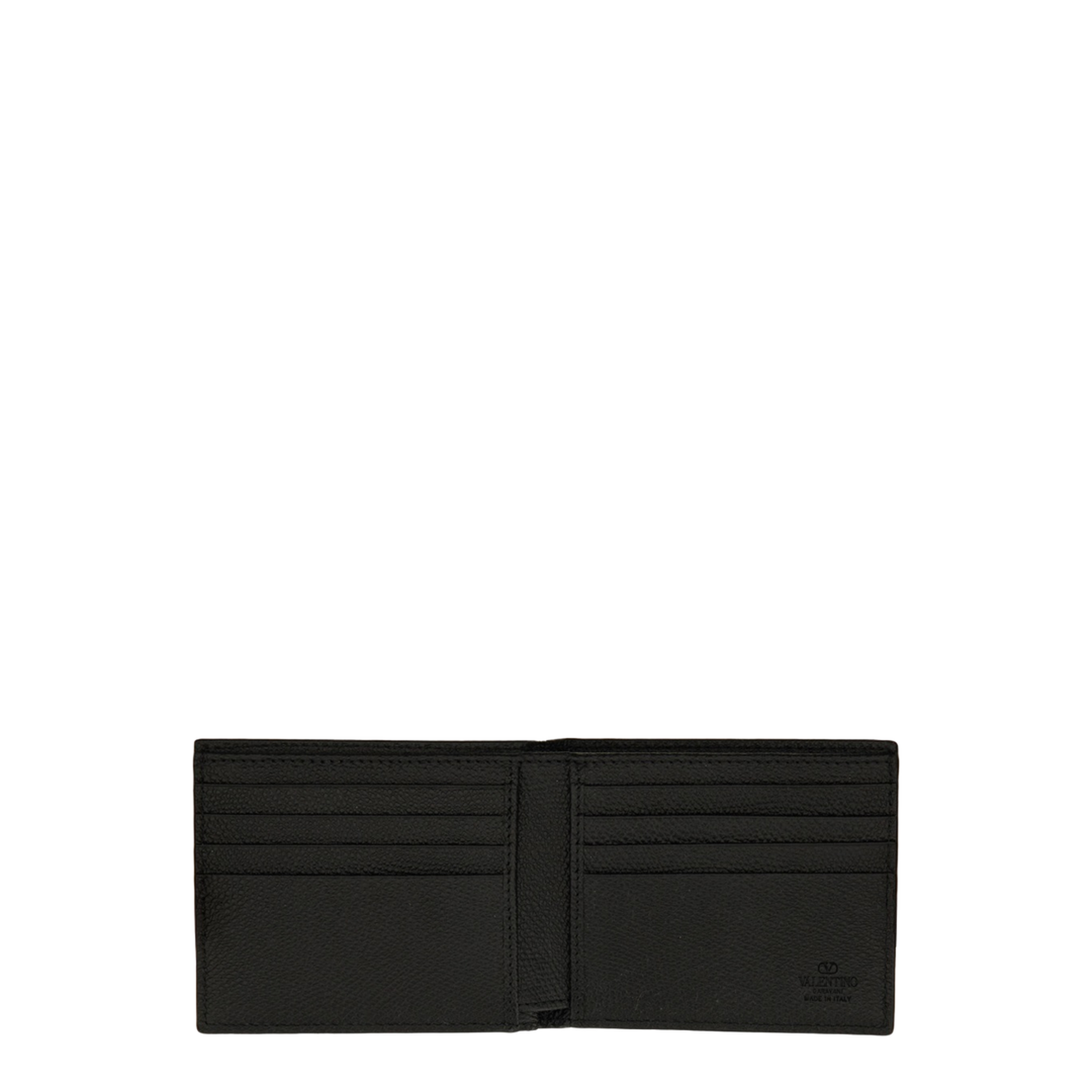 VLogo Signature Grainy Calfskin Wallet