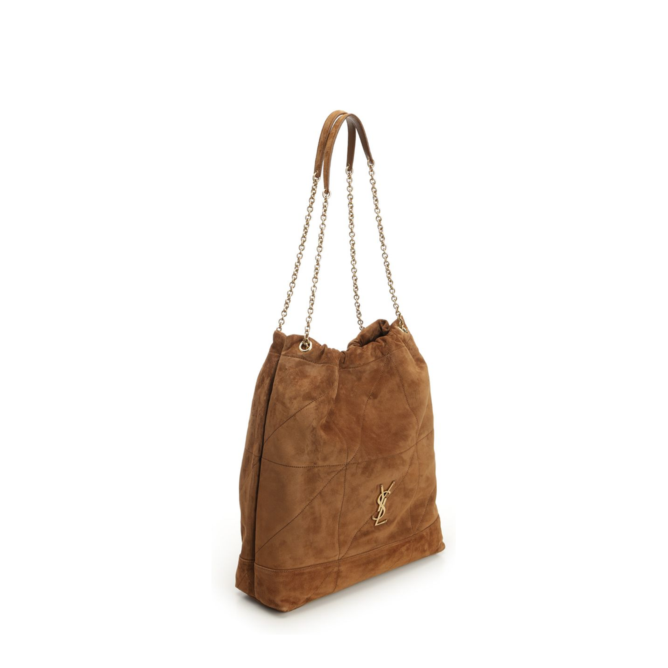 Jamie Large Suede Bucket Bags - Brown
