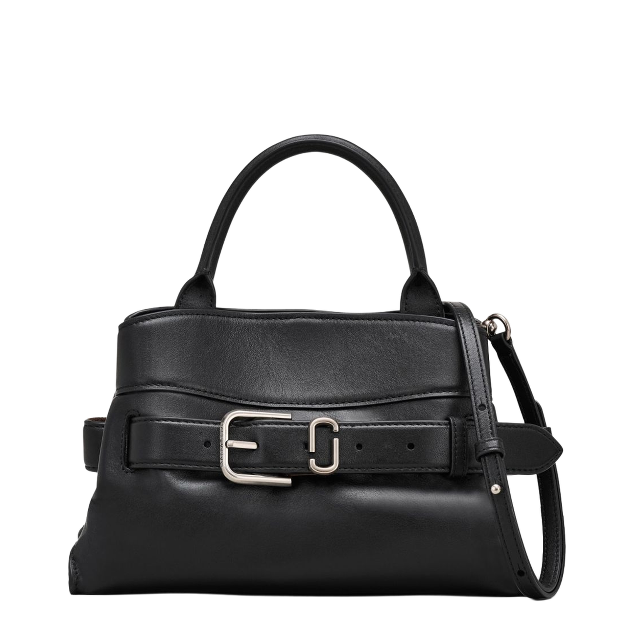 Dakota Small Leather Satchel - Black