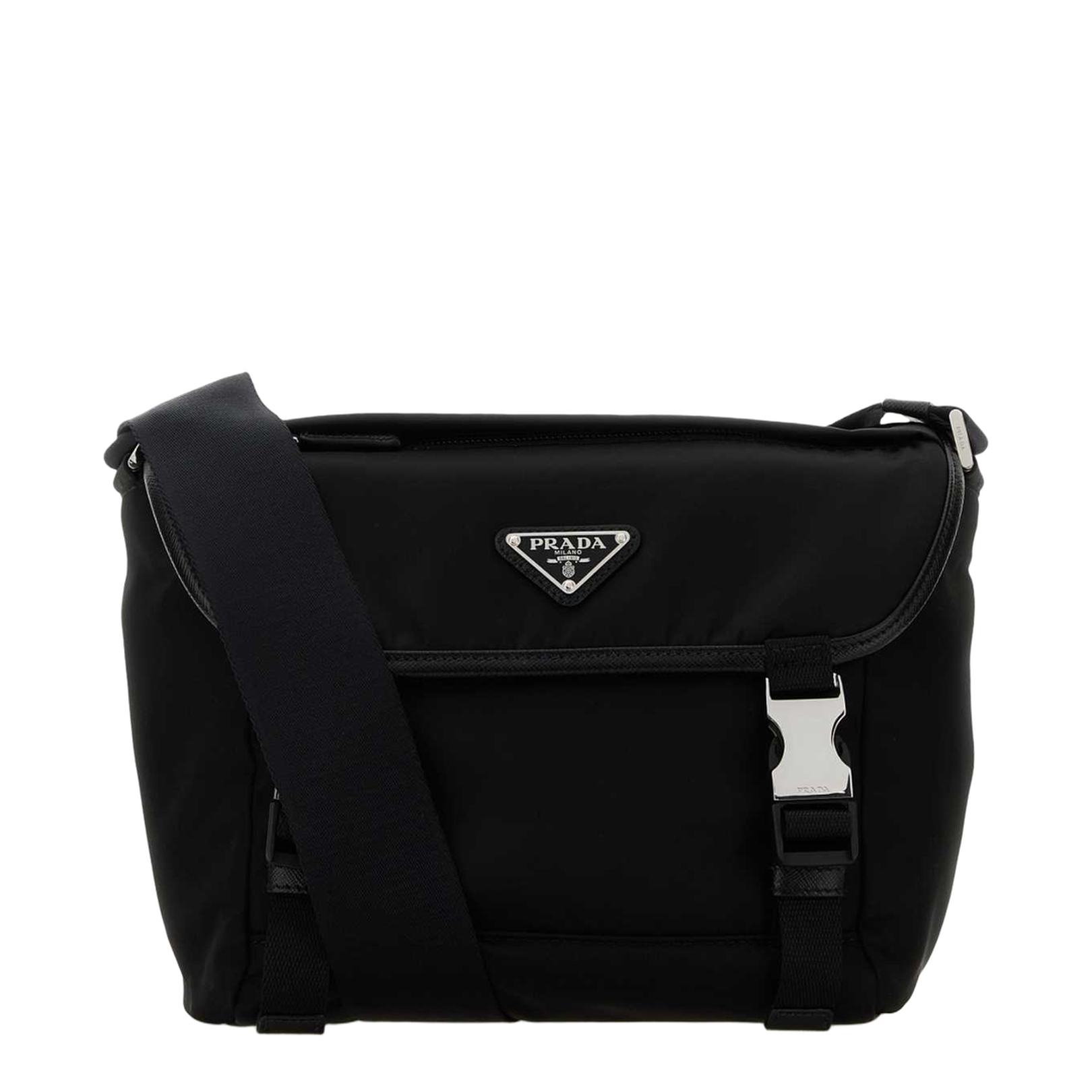 Logo Plaque Foldover Top Shoulder Bag