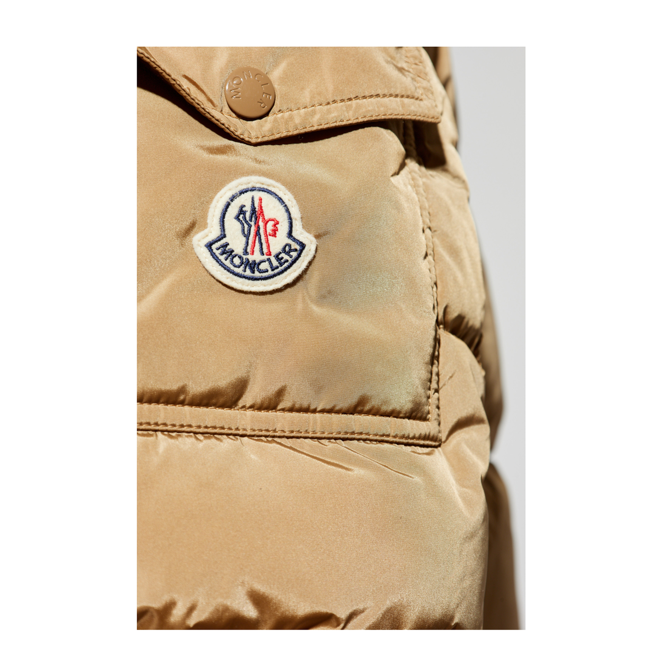 Brown Maya Matte Short Down Jacket