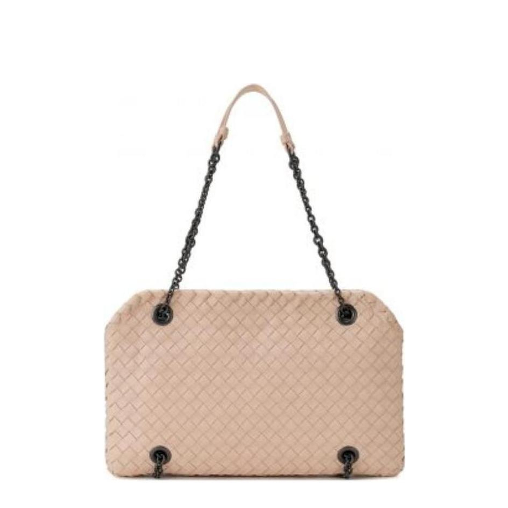 Intrecciato Small Leather Shoulder Bags - Beige