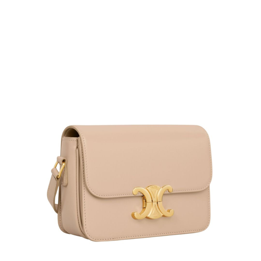 Teen Triomphe Bag In Shiny Calfskin