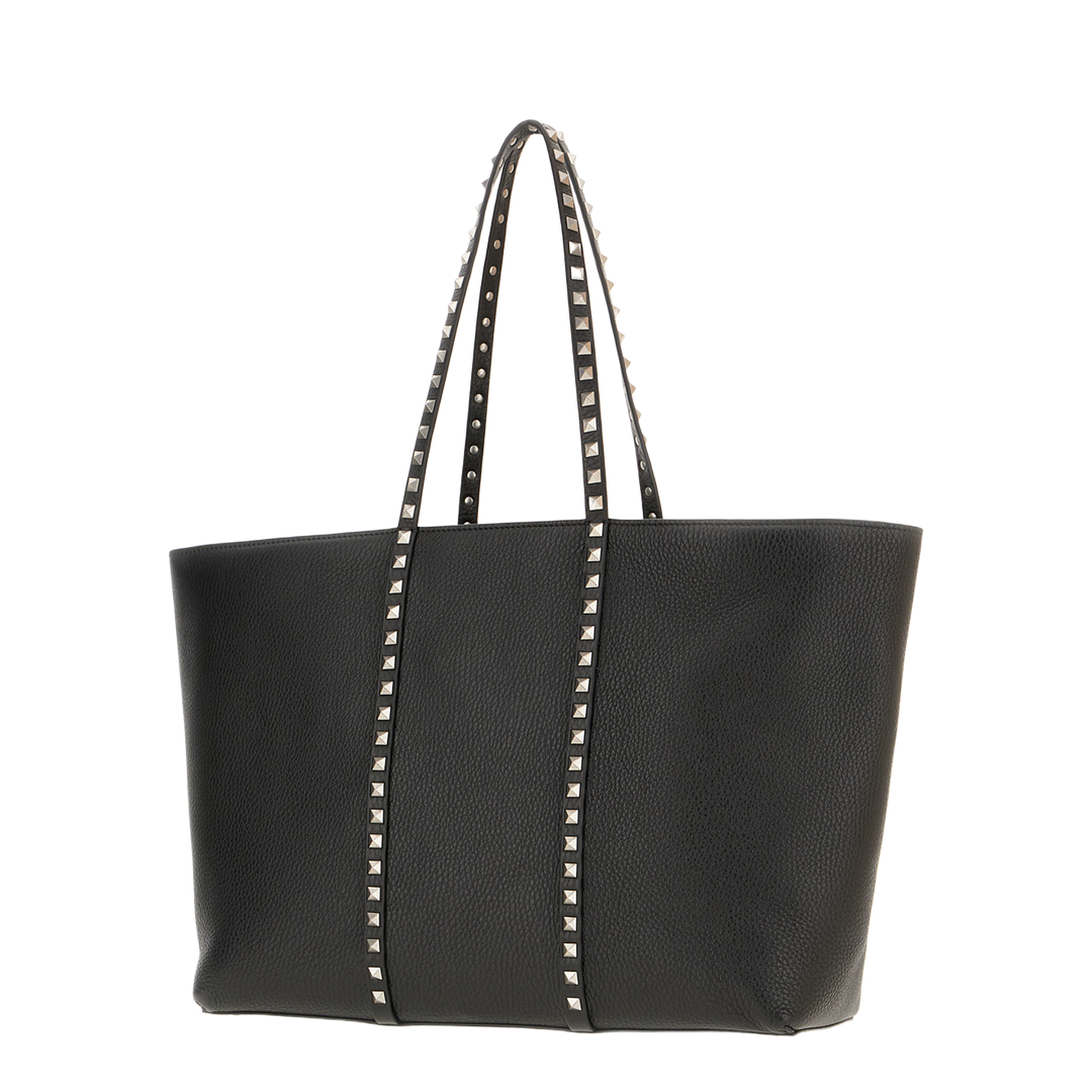 Rockstud Leather Tote Bag