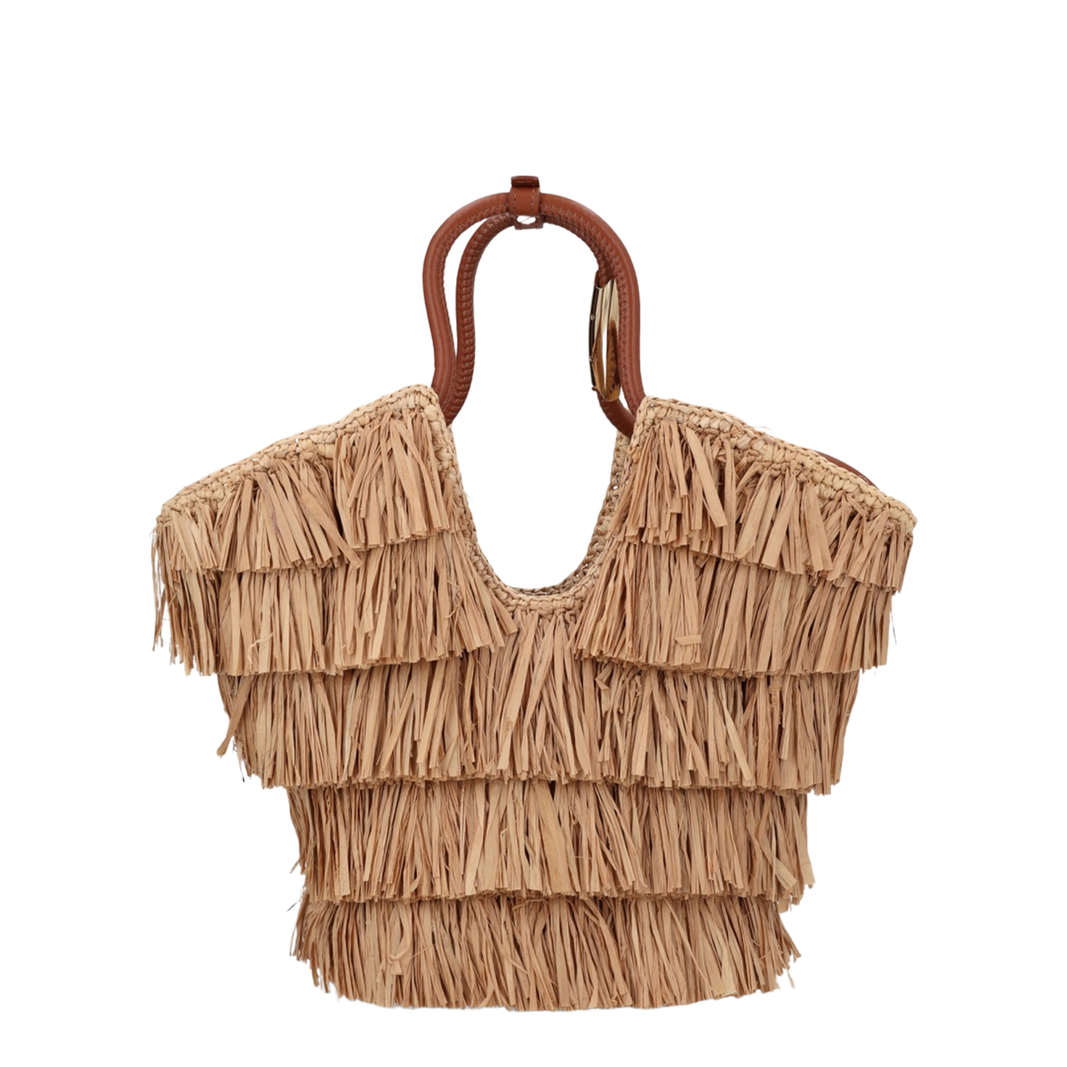 Goldentime Fringed Tote Bag