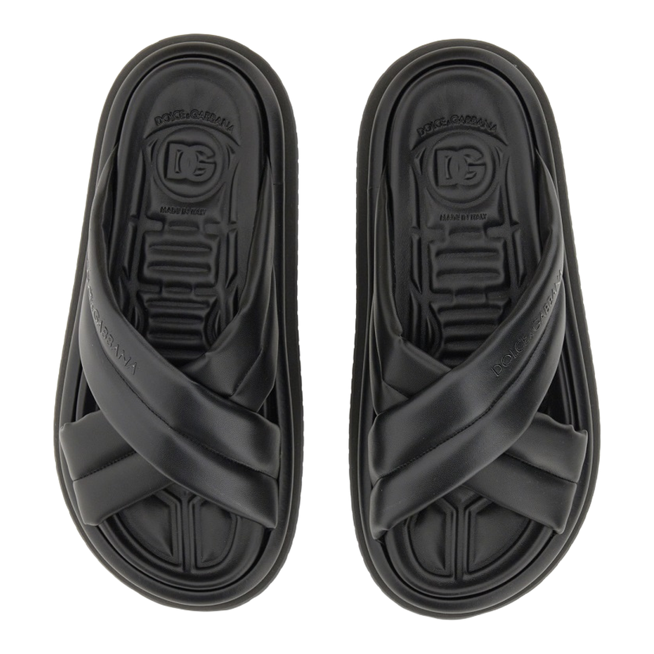 Nappa Effect Fabric Sandal