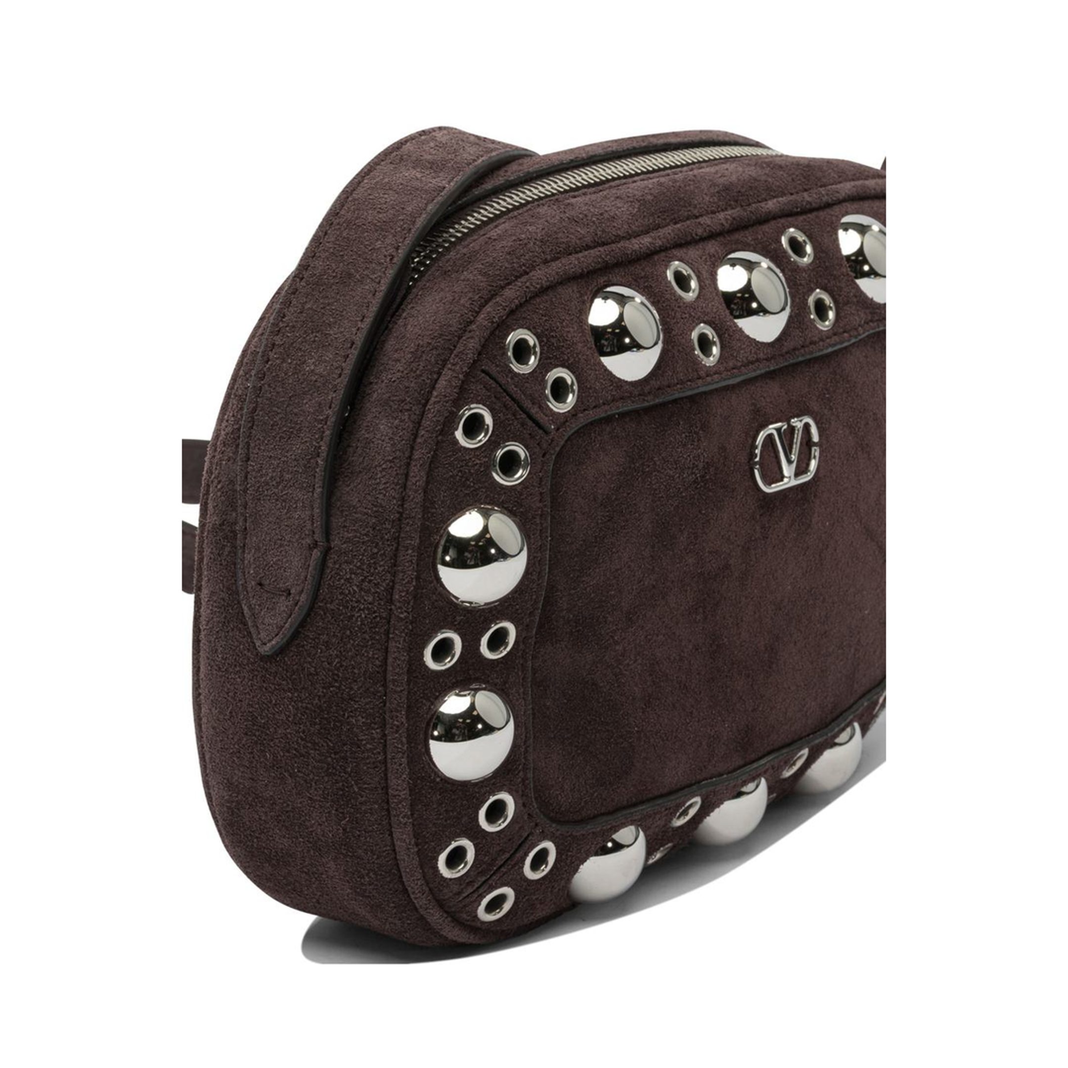 Brown Suede Nellcôte Crossbody Bag