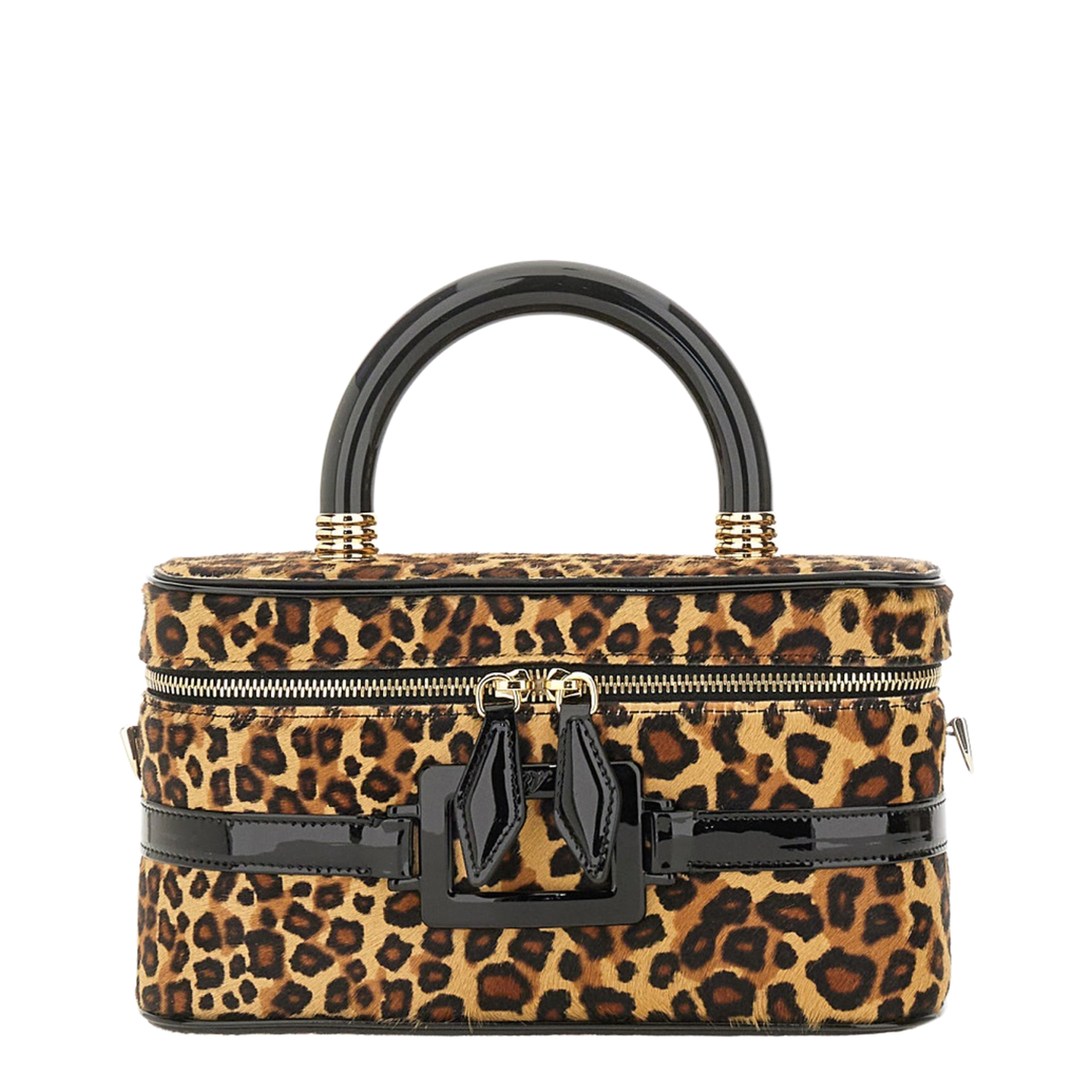 Belle Vivier Mini Haircalf Vanity Bag - Multicolor