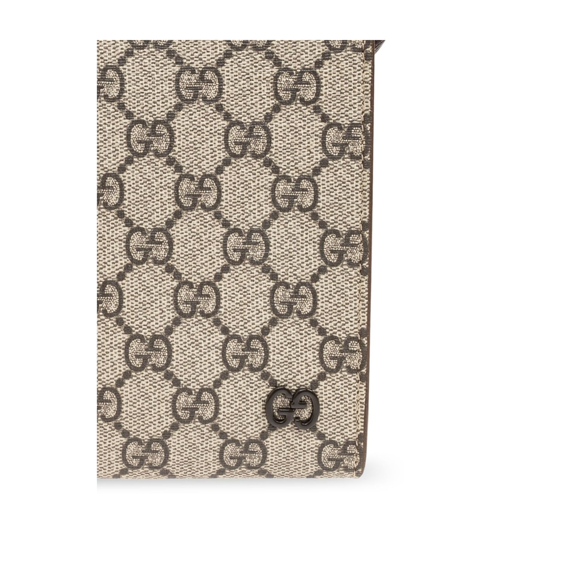 Brown Trim Small Pouch (GG Supreme)