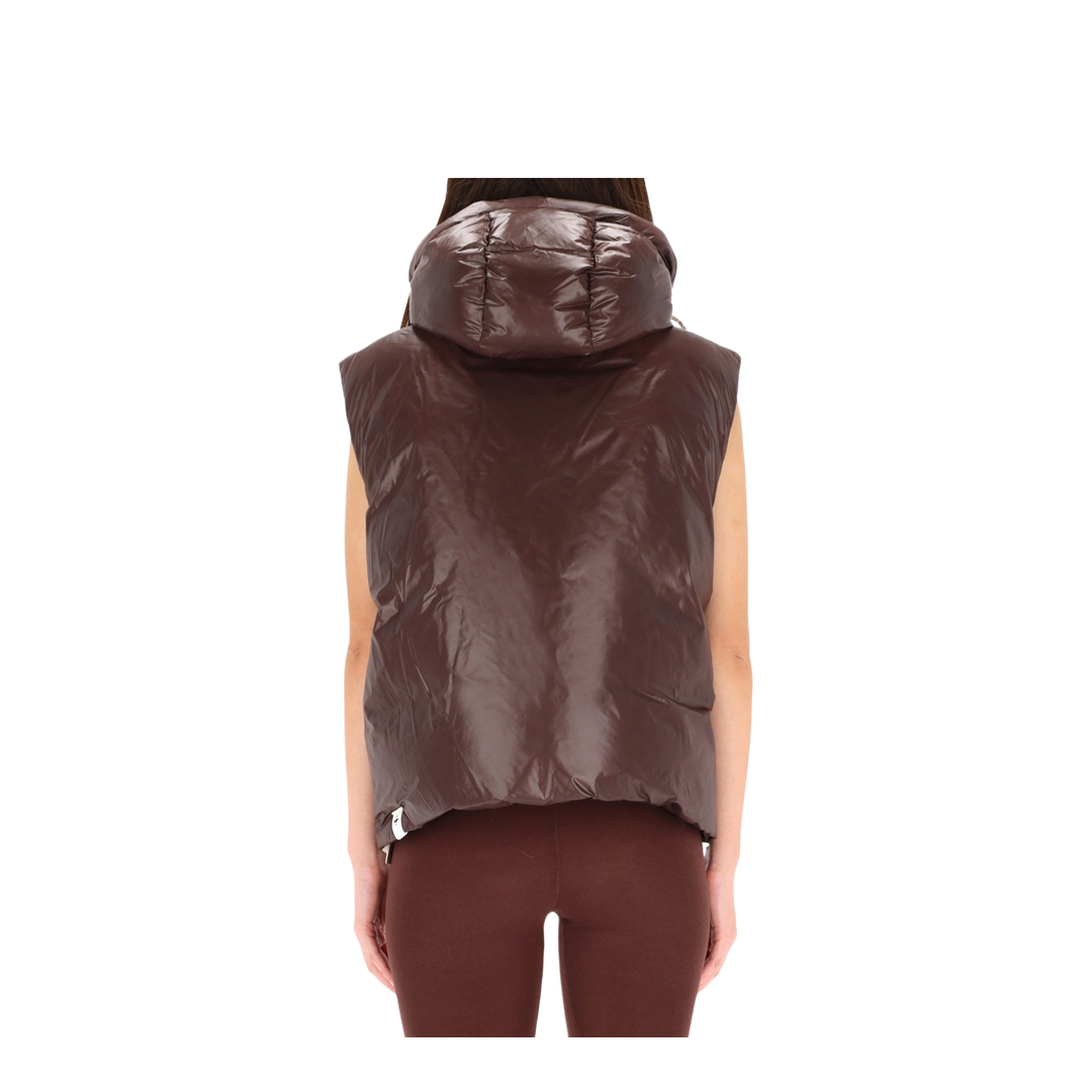 Chocolate Nylon Down Jacket