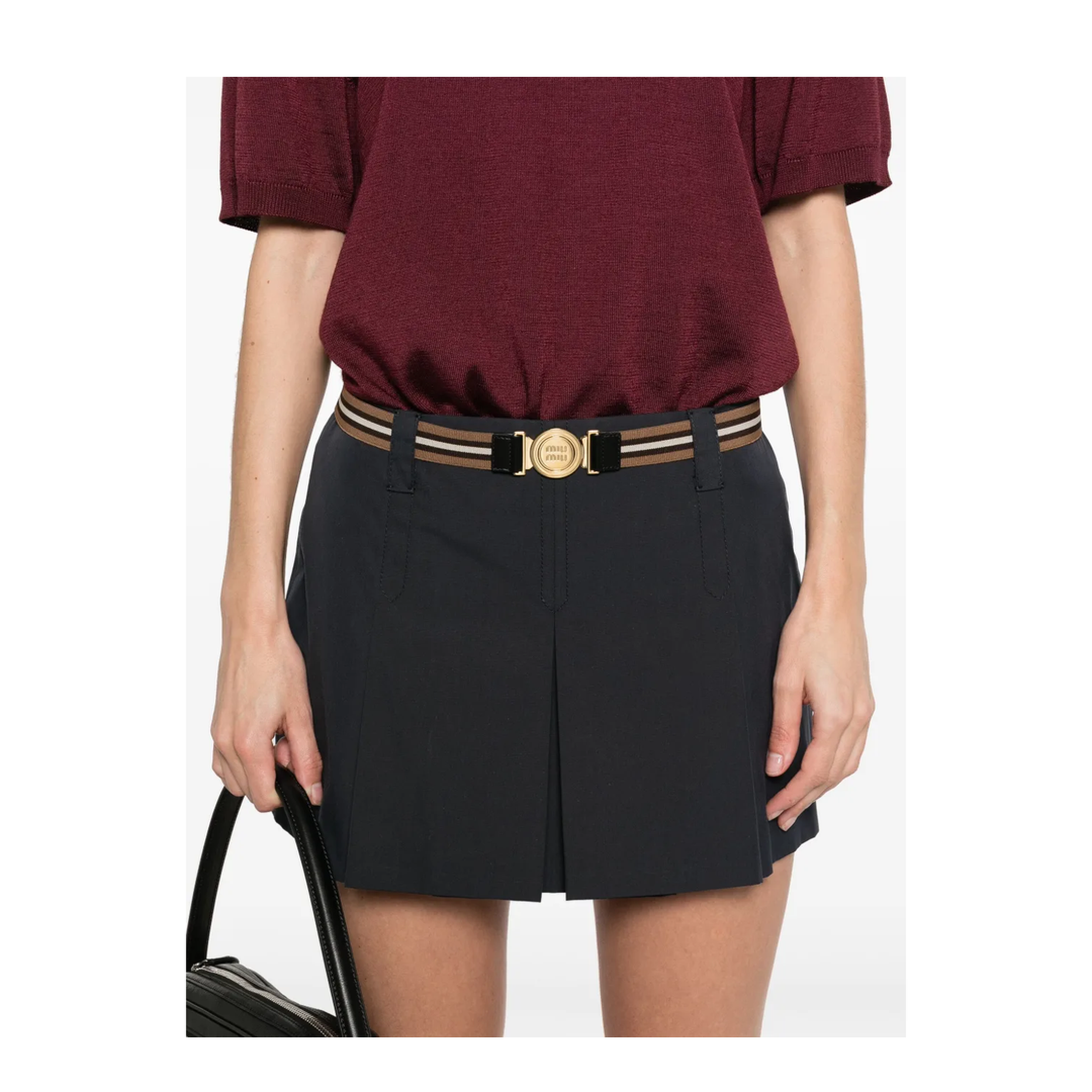 MAYFEYR - Miu Miu - Pleated Mini Skirt - MG2406SOOO12NSF0008