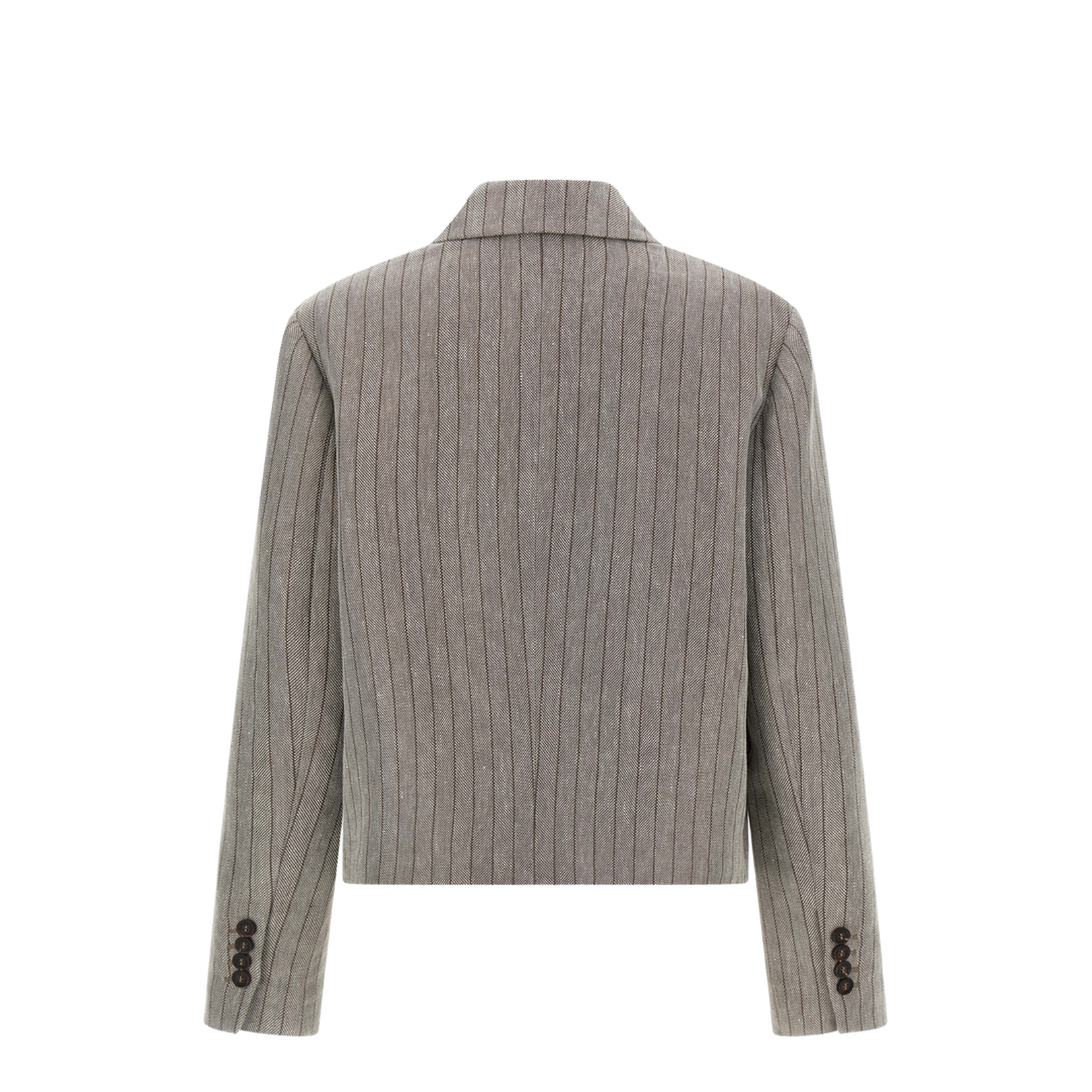 Pinstriped Chevron Blazer