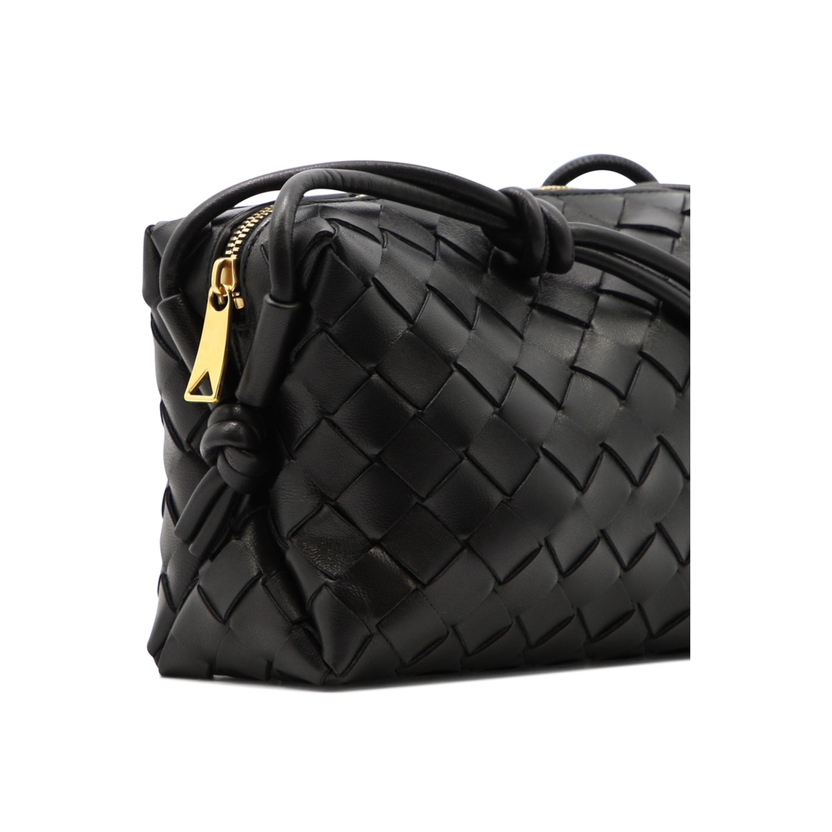 Loop Mini Leather Camera Bags - Black