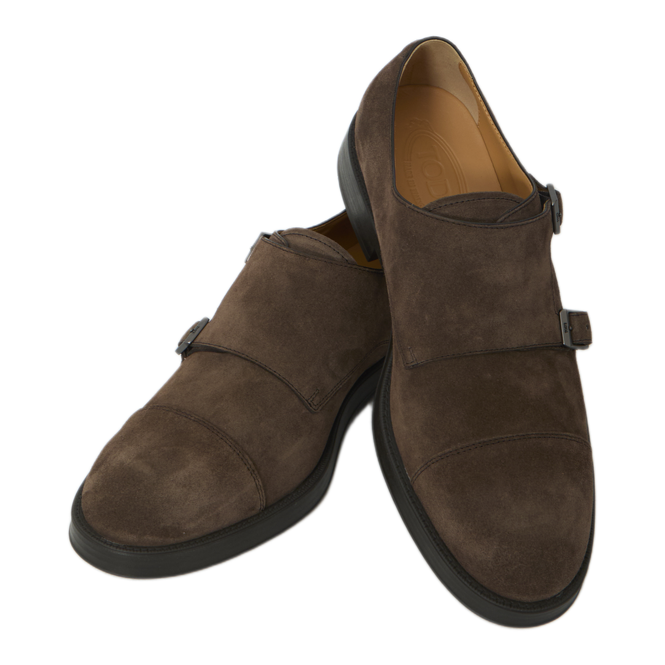 MAYFEYR - Tod's - Monkstrap Shoes In Suede Leather - XXM75L0DK10RE0S800
