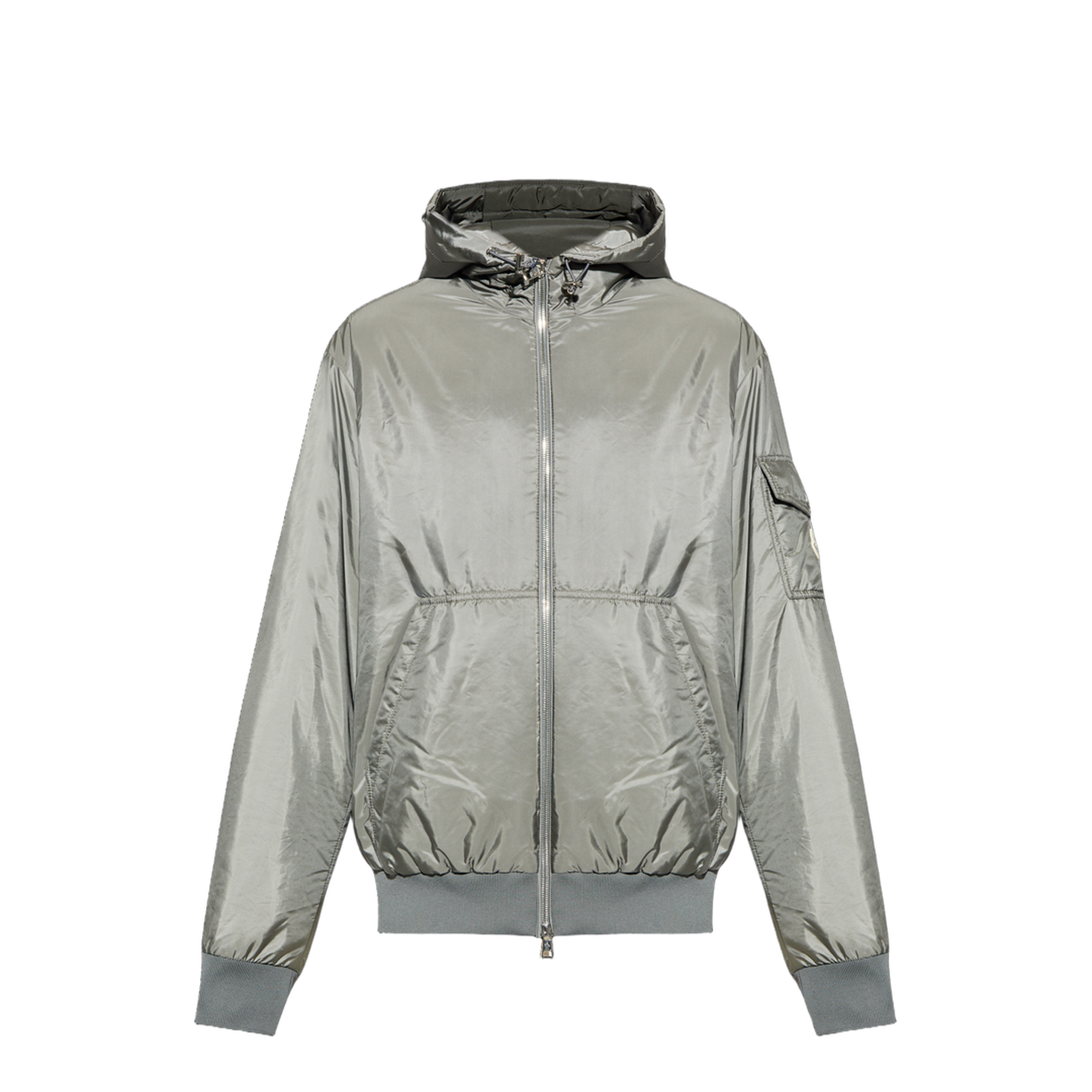Gray Poiliot Hooded Short Down Jacket