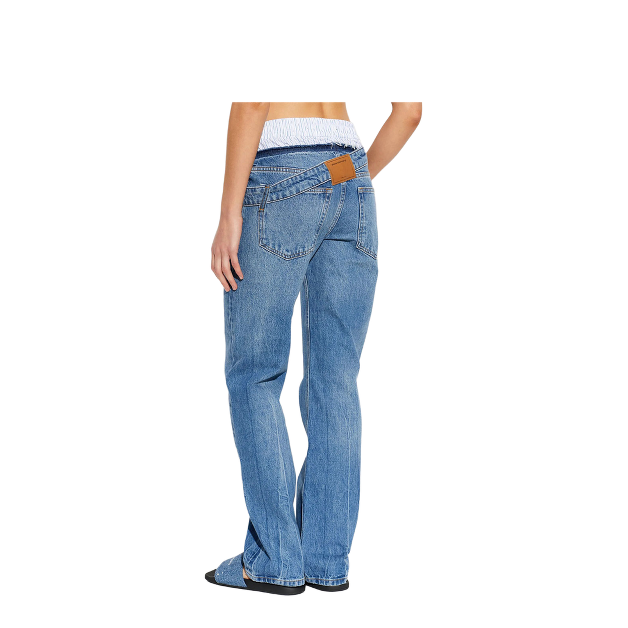 MAYFEYR - Alexander Wang - Boxer Detail And Drop Waistband Slim Fit Jeans - 4DC3264123