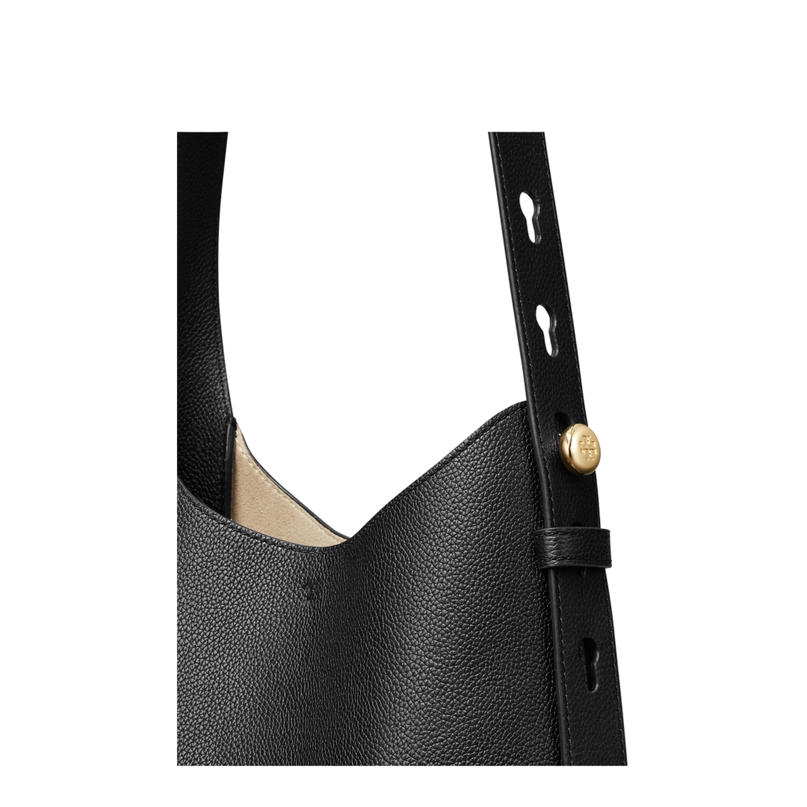 Romy Small Leather Hobo Bag