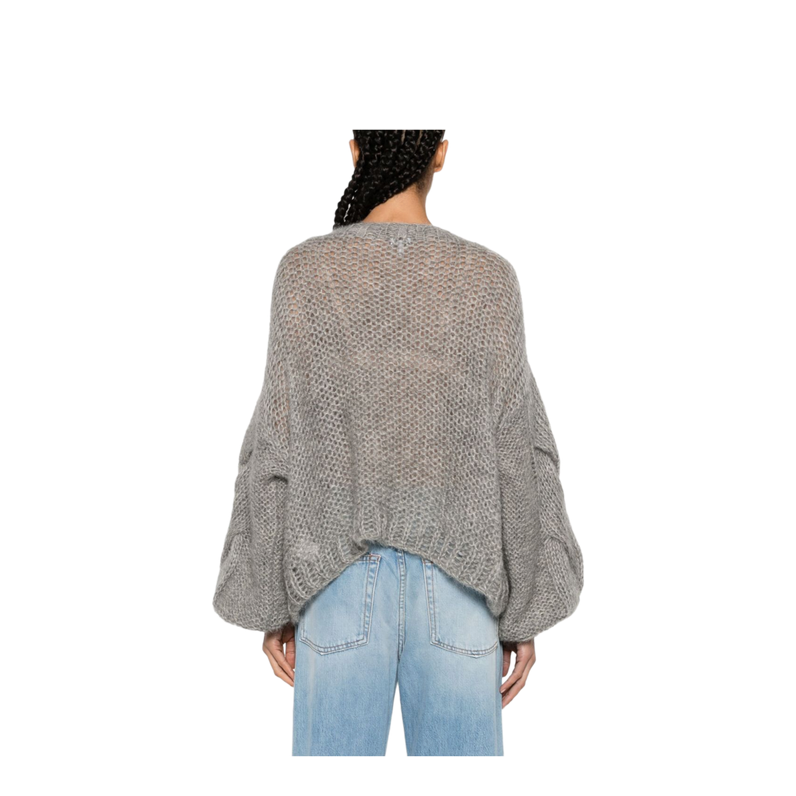 Gray Anagram Mohair Sweater