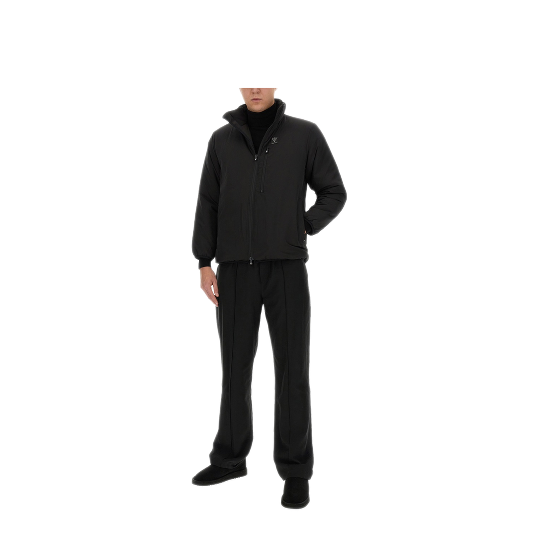 MAYFEYR - SOUTH2 WEST8 - Black Jacket With Logo - NS724CBLACK