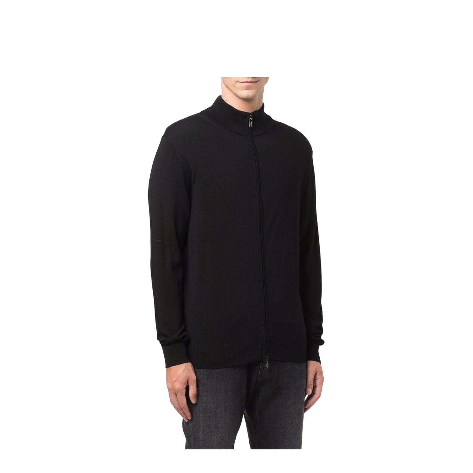 Wool Zipped Cardigan