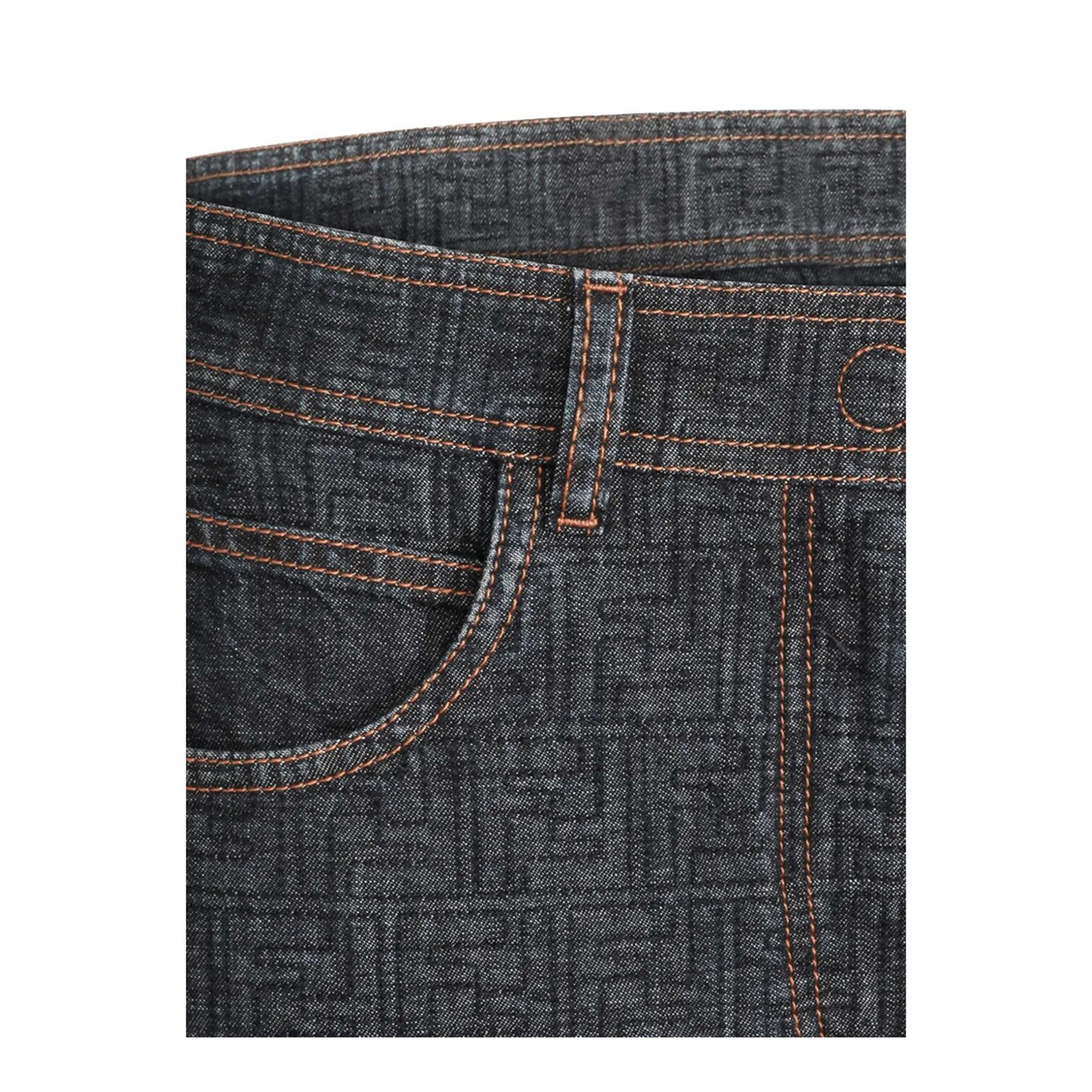 MAYFEYR - Fendi - Flared Midi Denim Skirt With All-Over Quilted Motif - FLQ604AW82