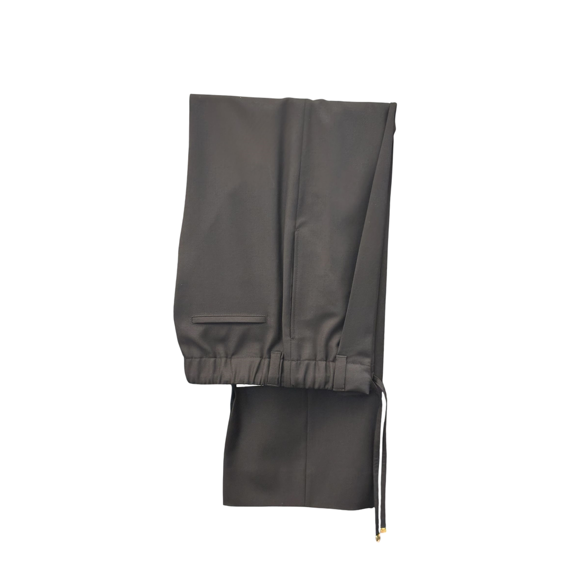 High-waisted Pants with Elastic Waistband