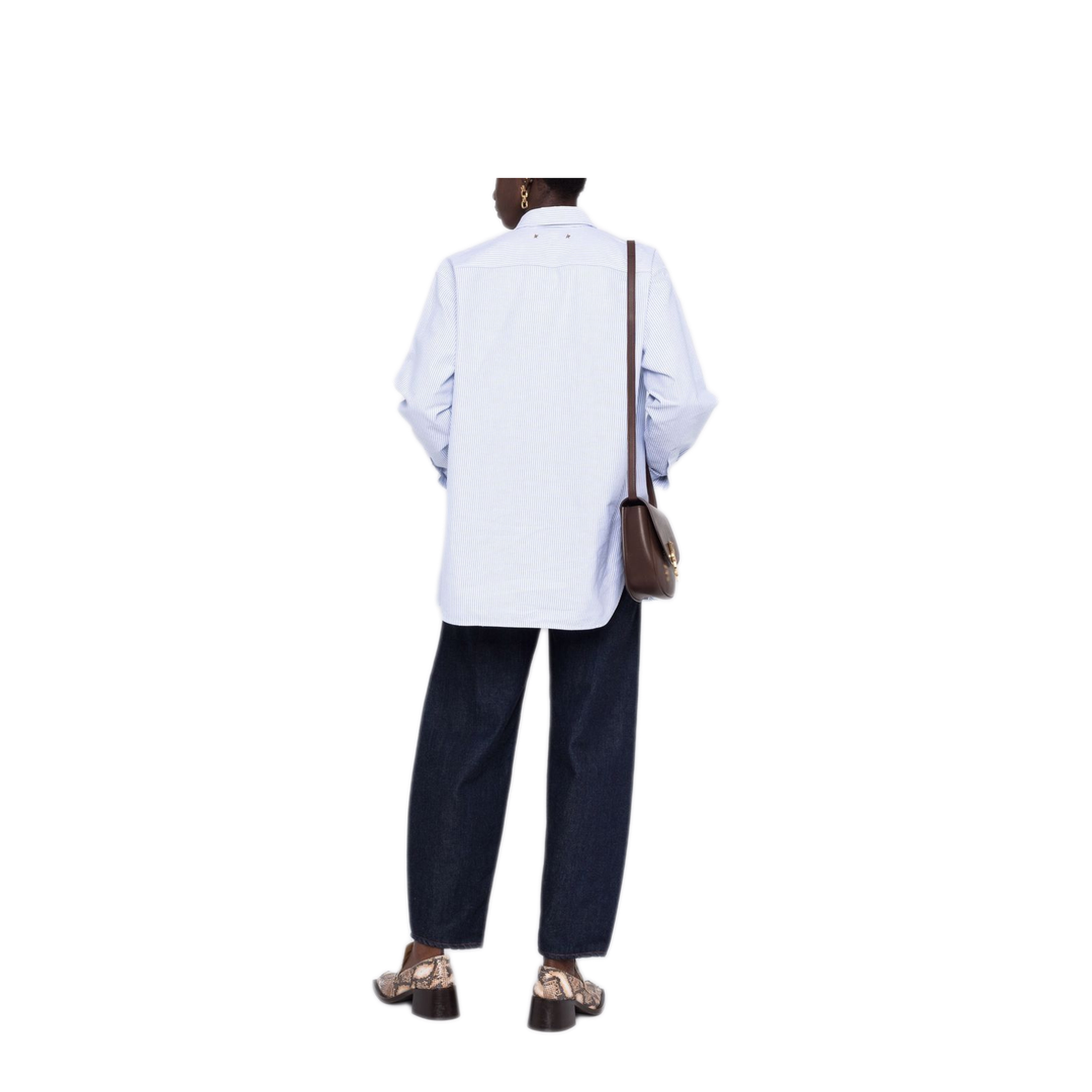 MAYFEYR - Golden Goose - Boyfriend Shirt Striped Oxford Cotton - GWP00820P00054880197