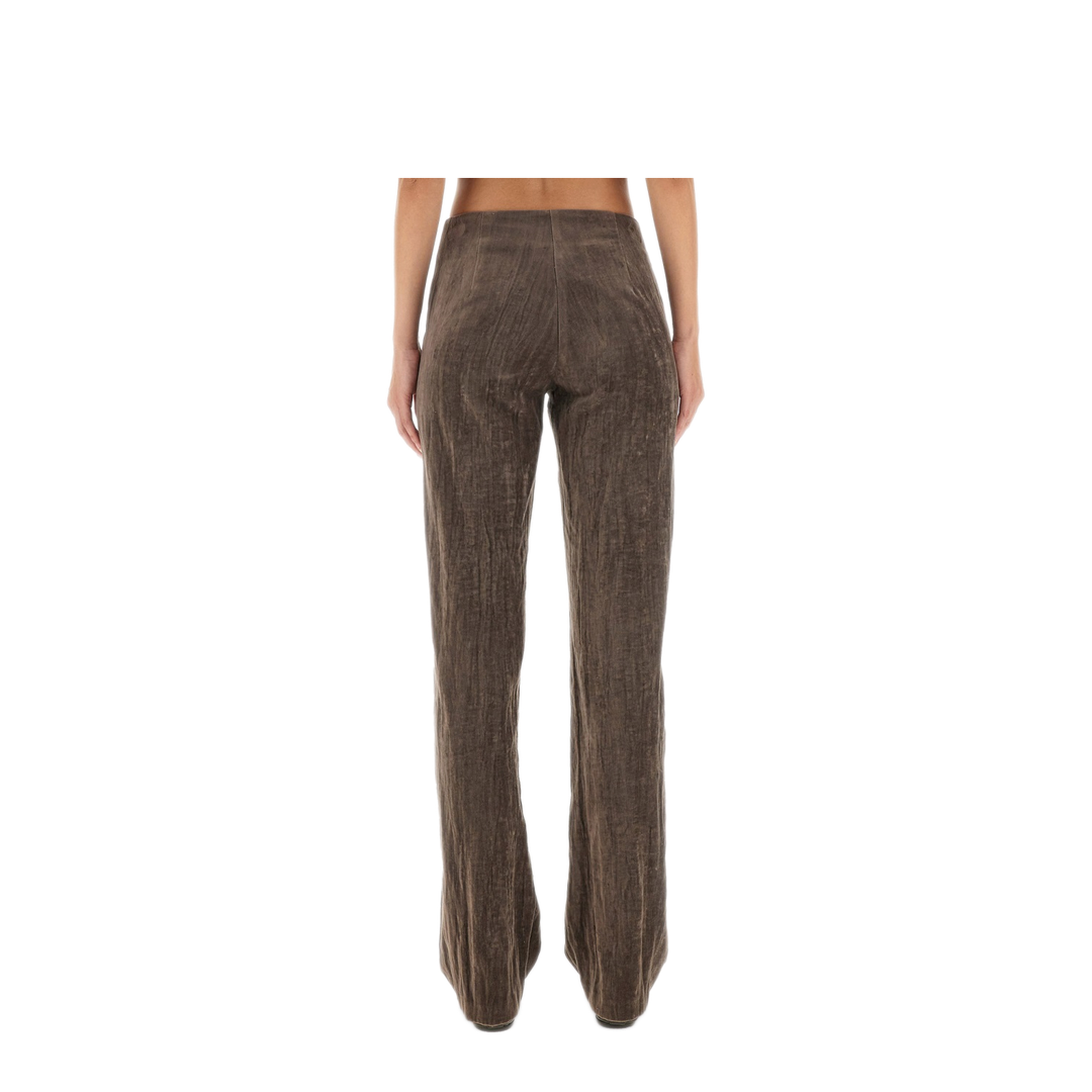 MAYFEYR - Alysi - Velvet Crinkle Slim Pants - 165159A5231FUME